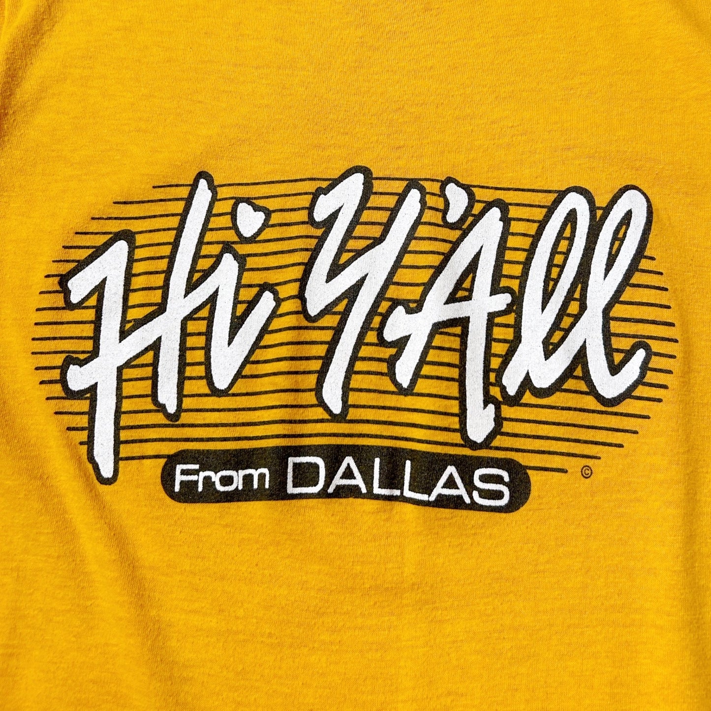 80s Vintage Hi Y’All Dallas T-shirt