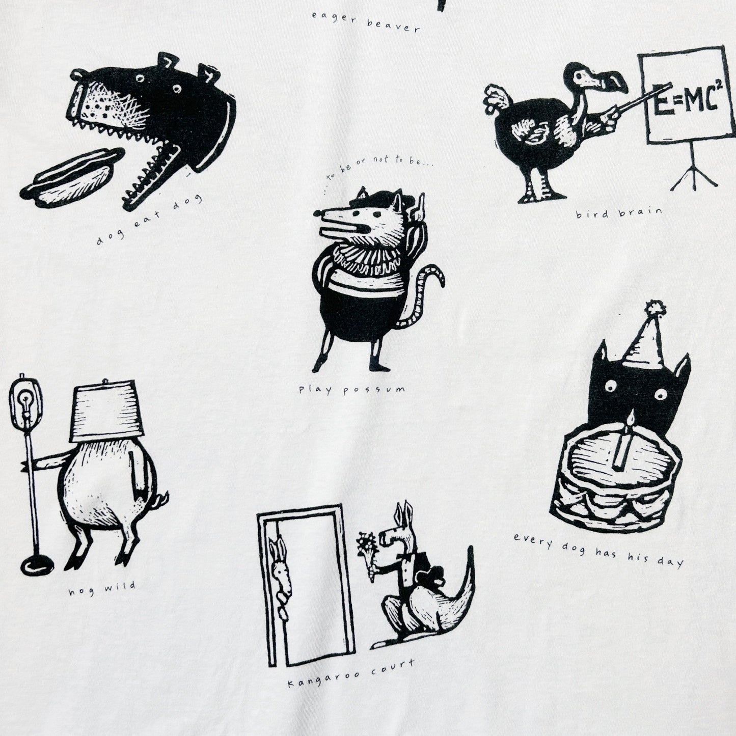 90s Vintage Animal Phrase Jokes T-shirt