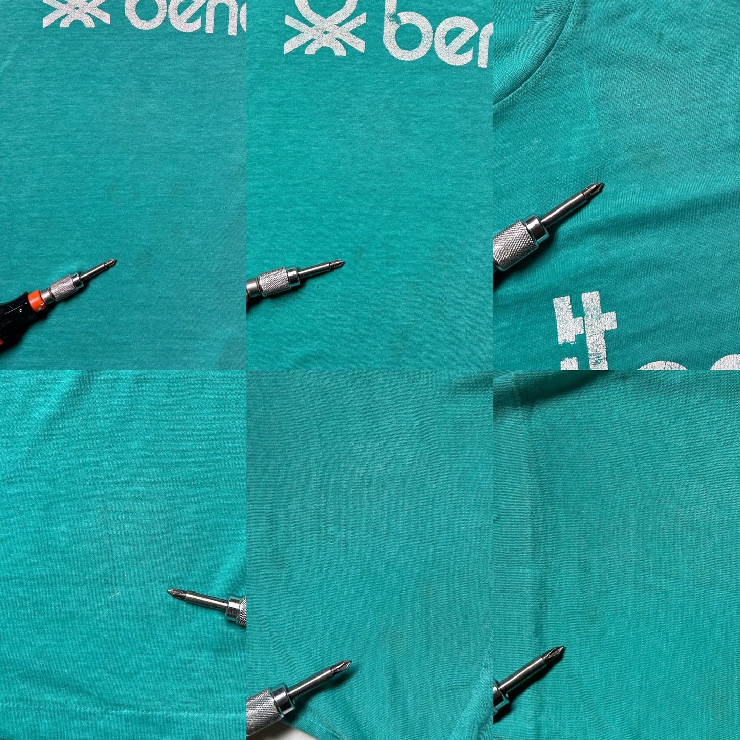 80s Vintage paper thin Benetton t-shirt.