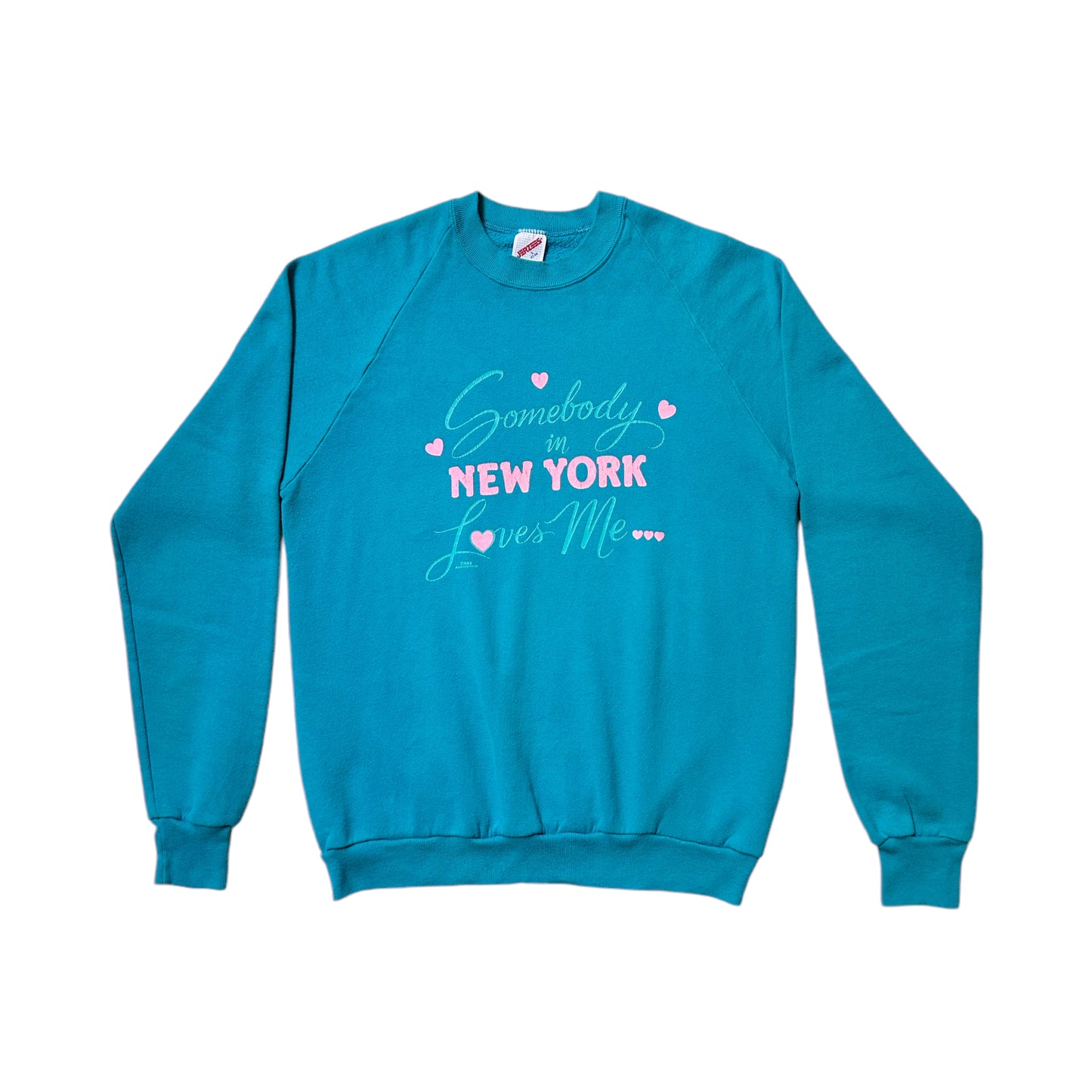80s Vintage “Somebody in New York Loves Me” sweatshirt.