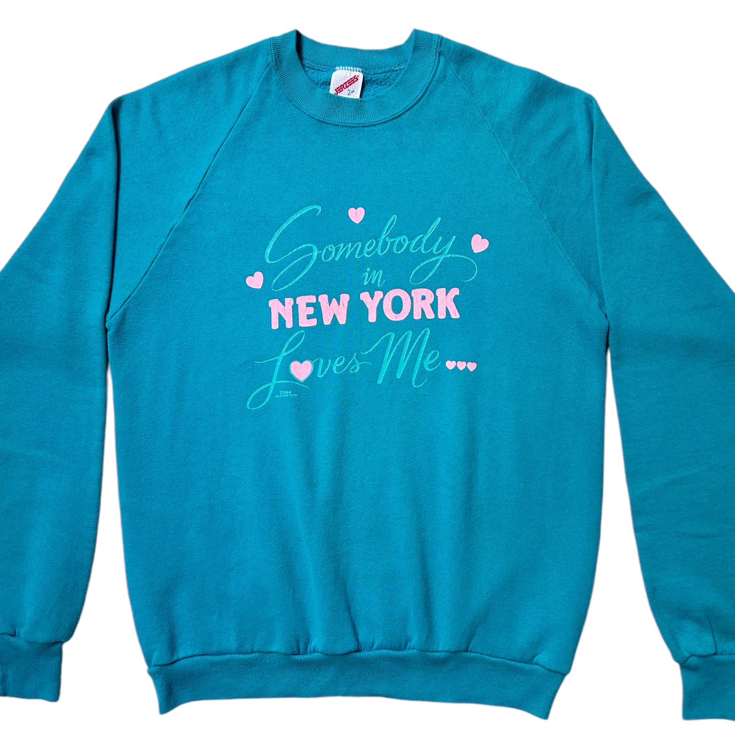 80s Vintage “Somebody in New York Loves Me” sweatshirt.