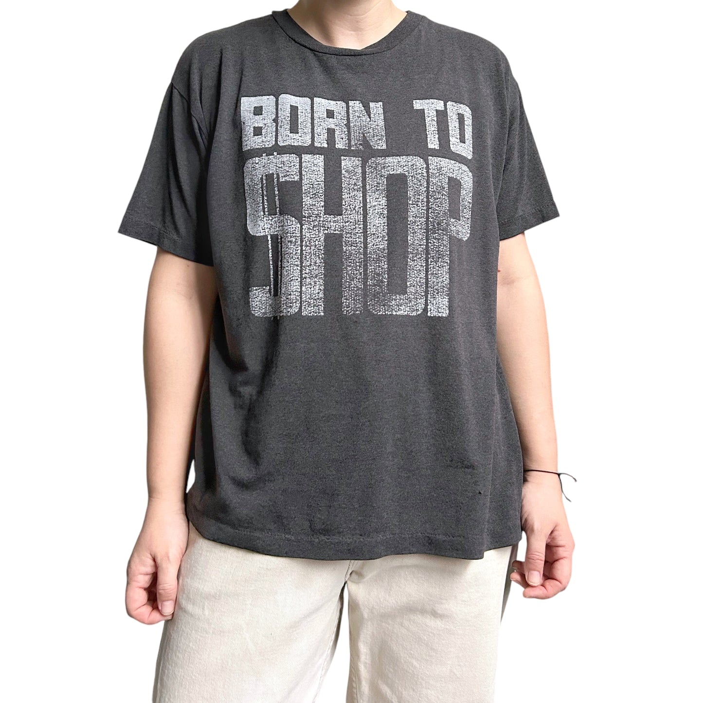 80s Vintage Born to Shop T-shirt