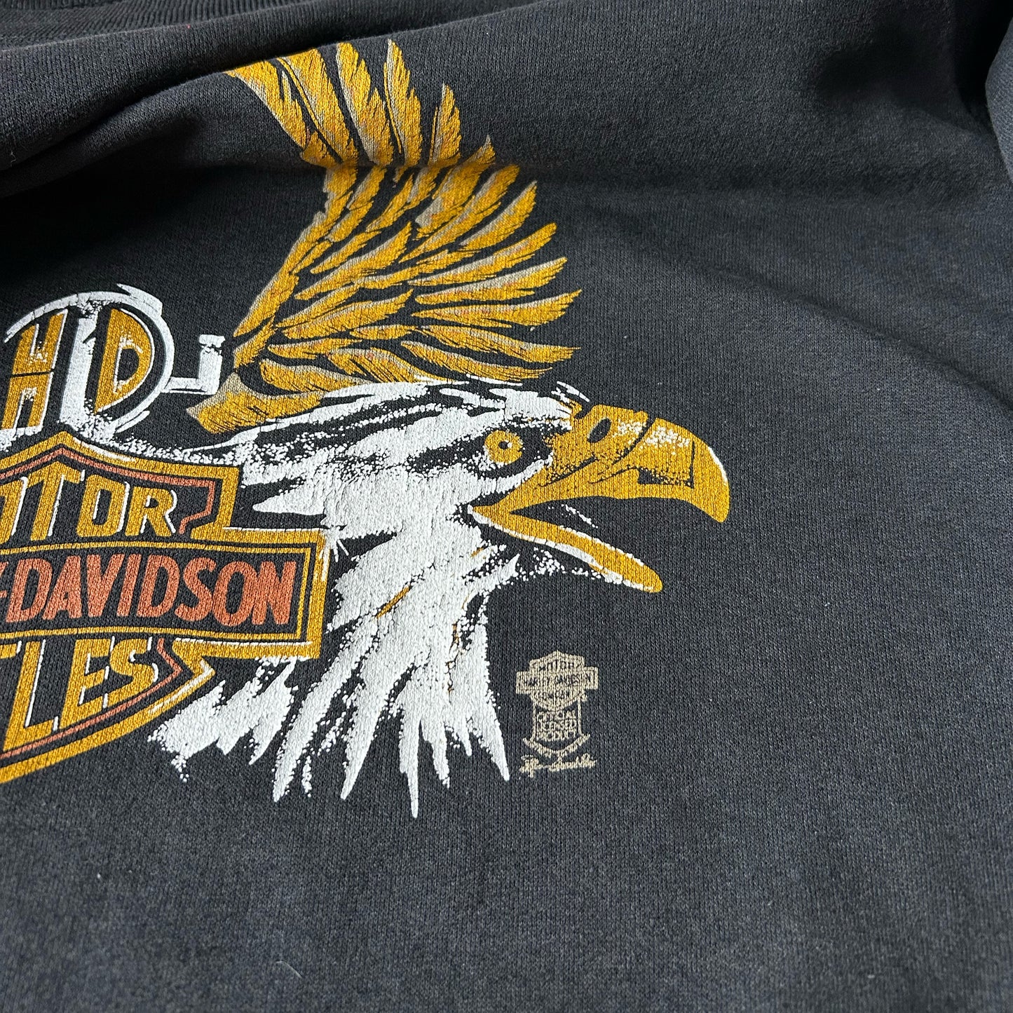 80s Vintage Newfoundland Harley Davidson Sweatshirt.