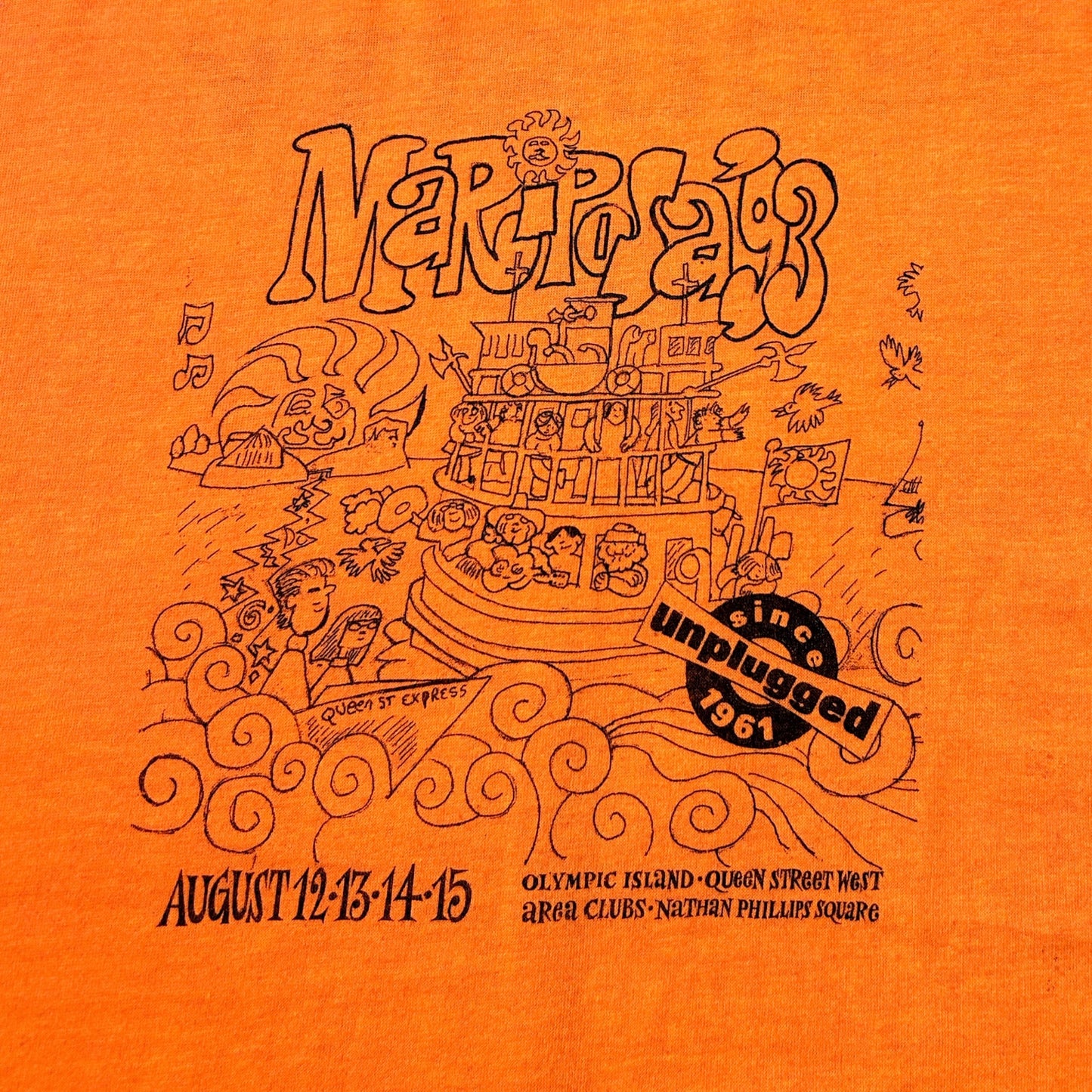 1993 Vintage Mariposa Festival T-shirt