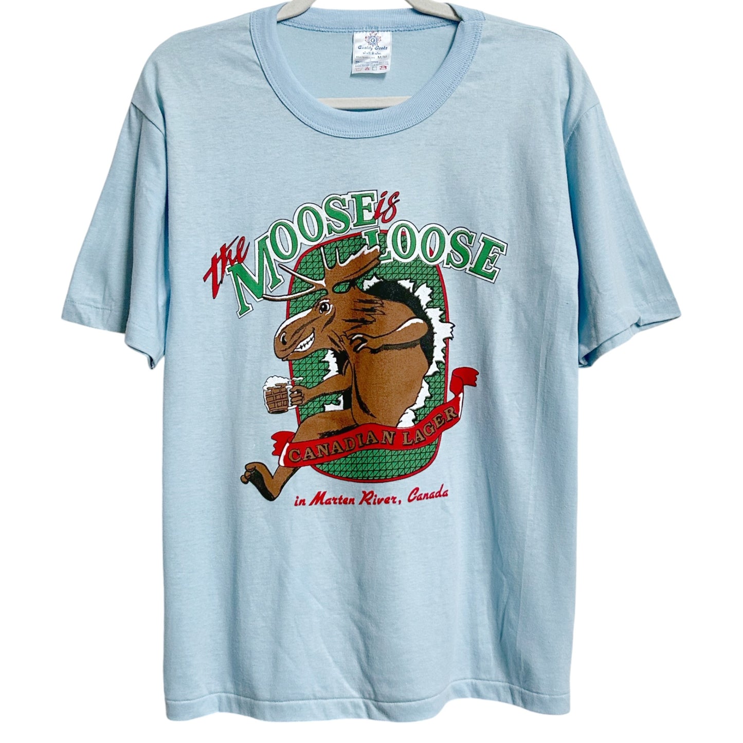 80s Vintage Moosehead Beer T-shirt