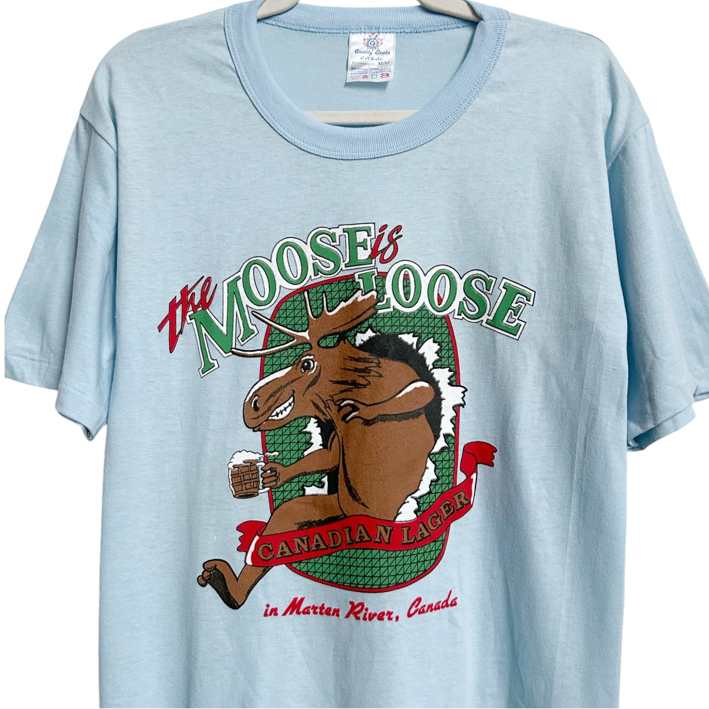 80s Vintage Moosehead Beer T-shirt