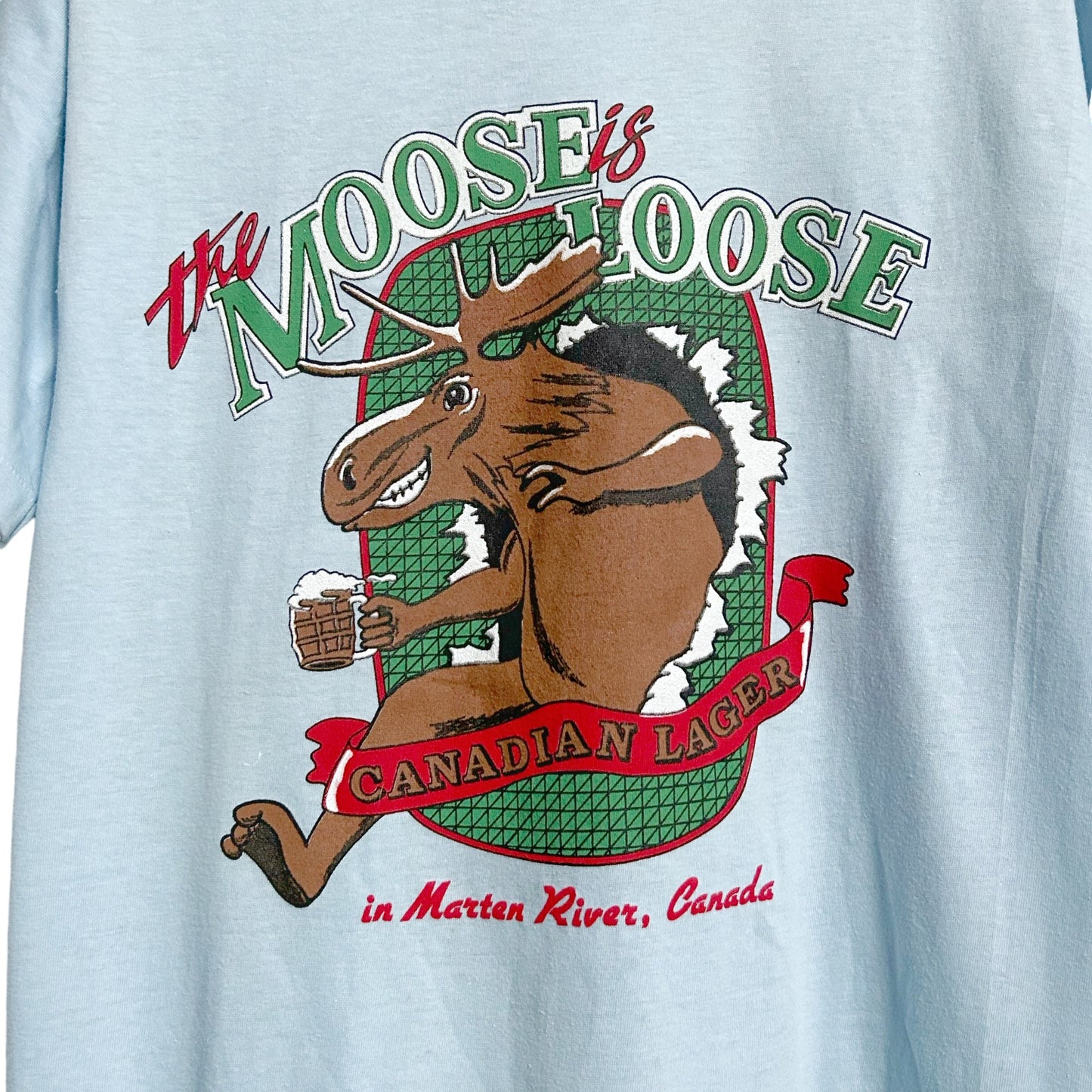 80s Vintage Moosehead Beer T-shirt