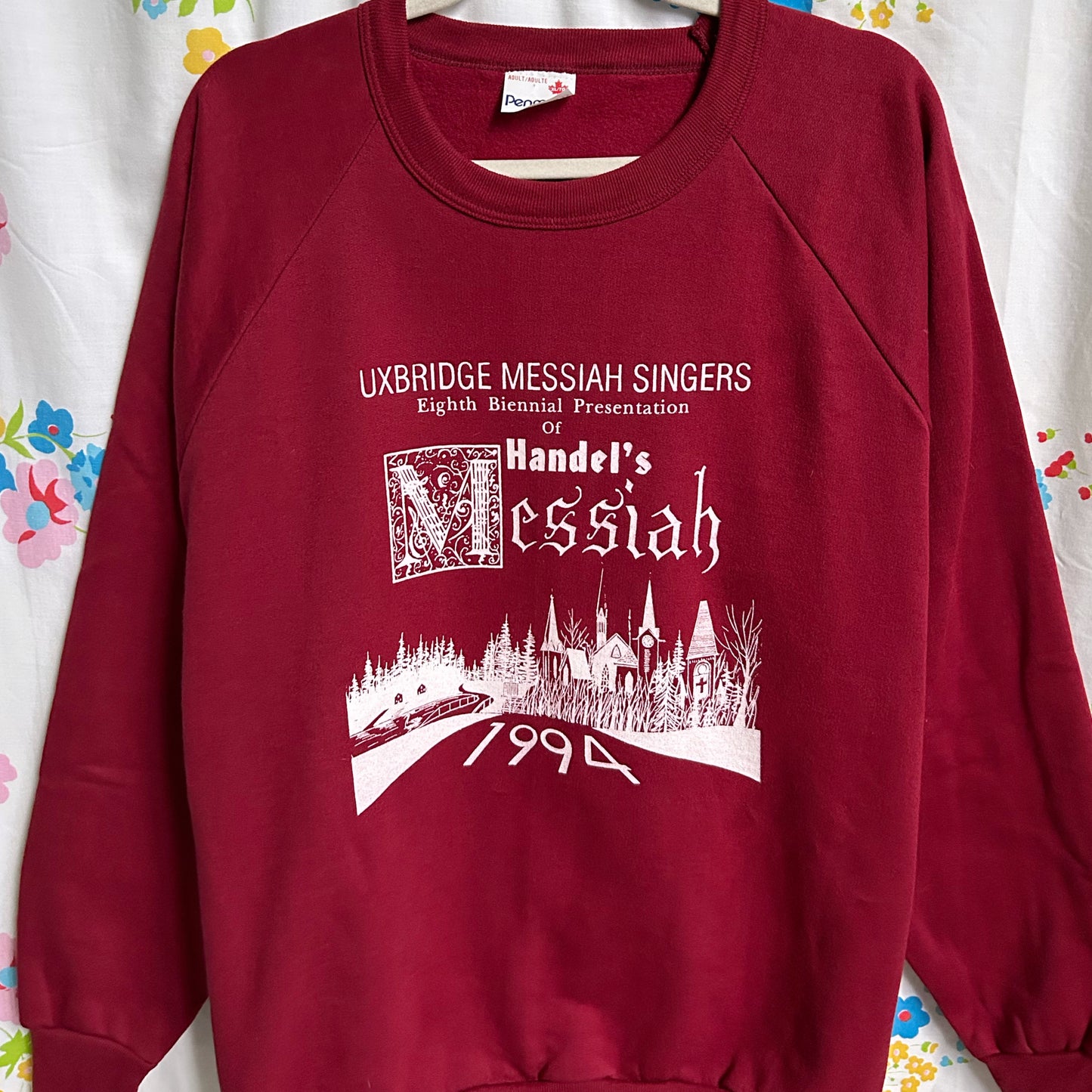 90s Vintage Handel's Messiah Choir Concert Sweatshirt
