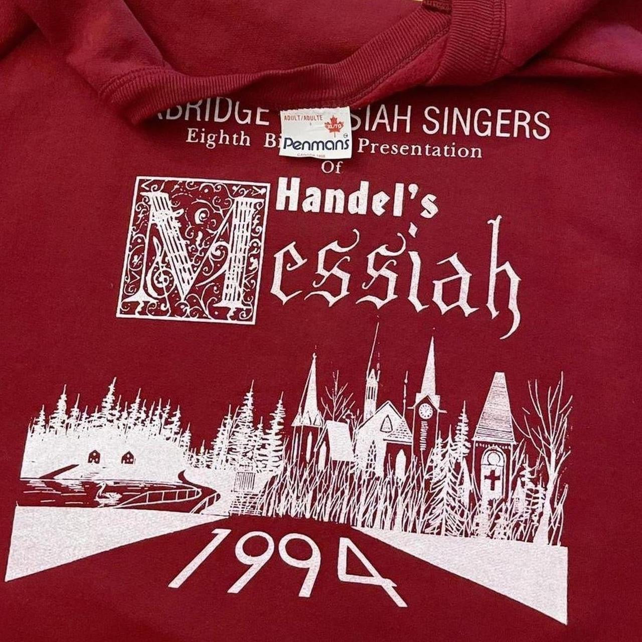 90s Vintage Handel's Messiah Choir Concert Sweatshirt