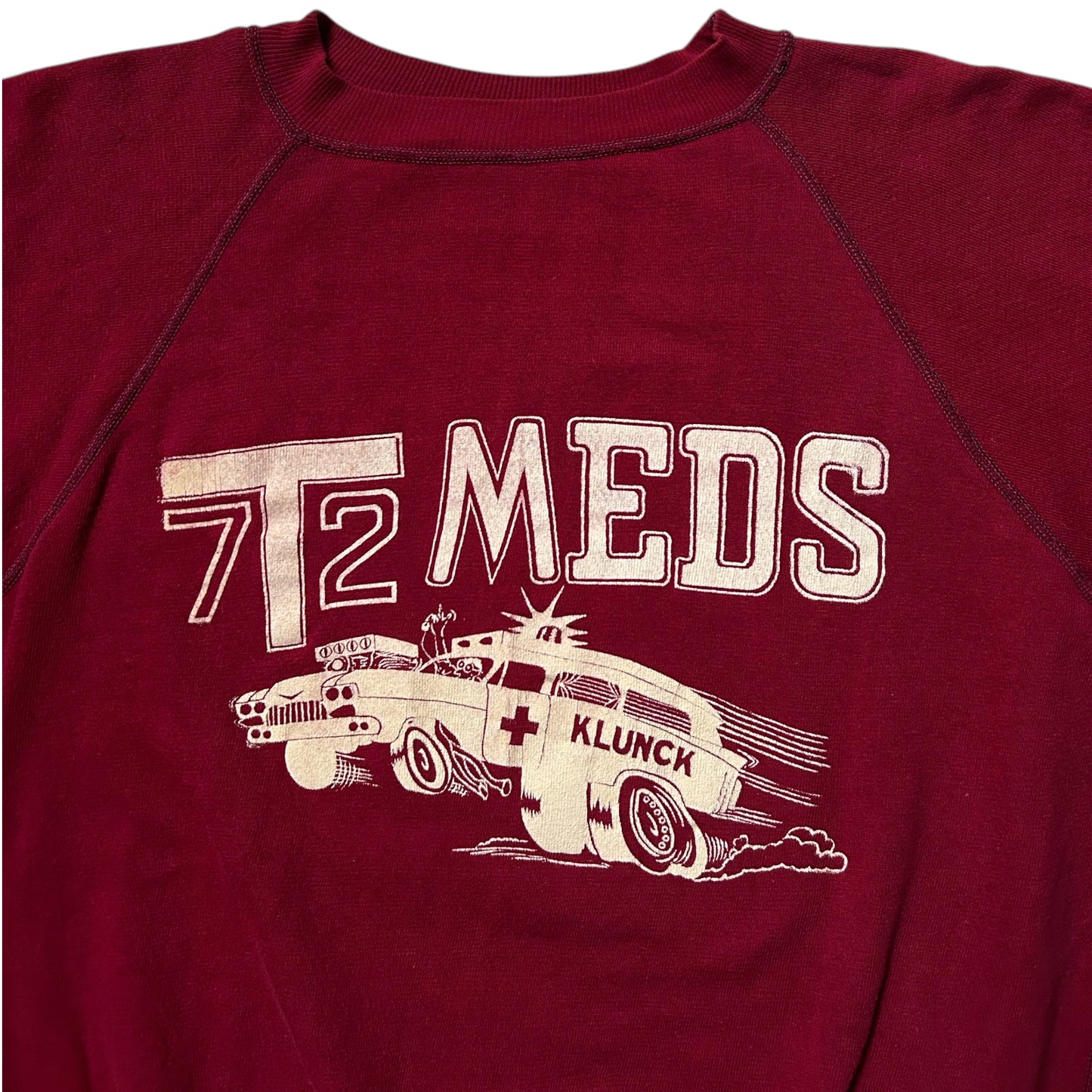 70s vintage Hot Rod Ambulance sweatshirt.