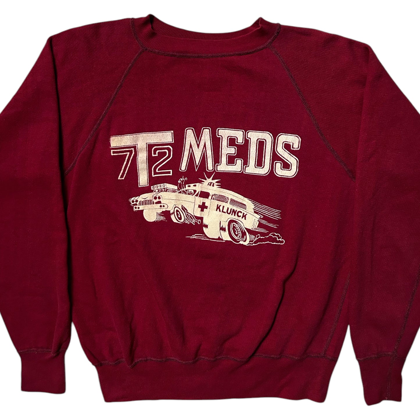 70s vintage Hot Rod Ambulance sweatshirt.