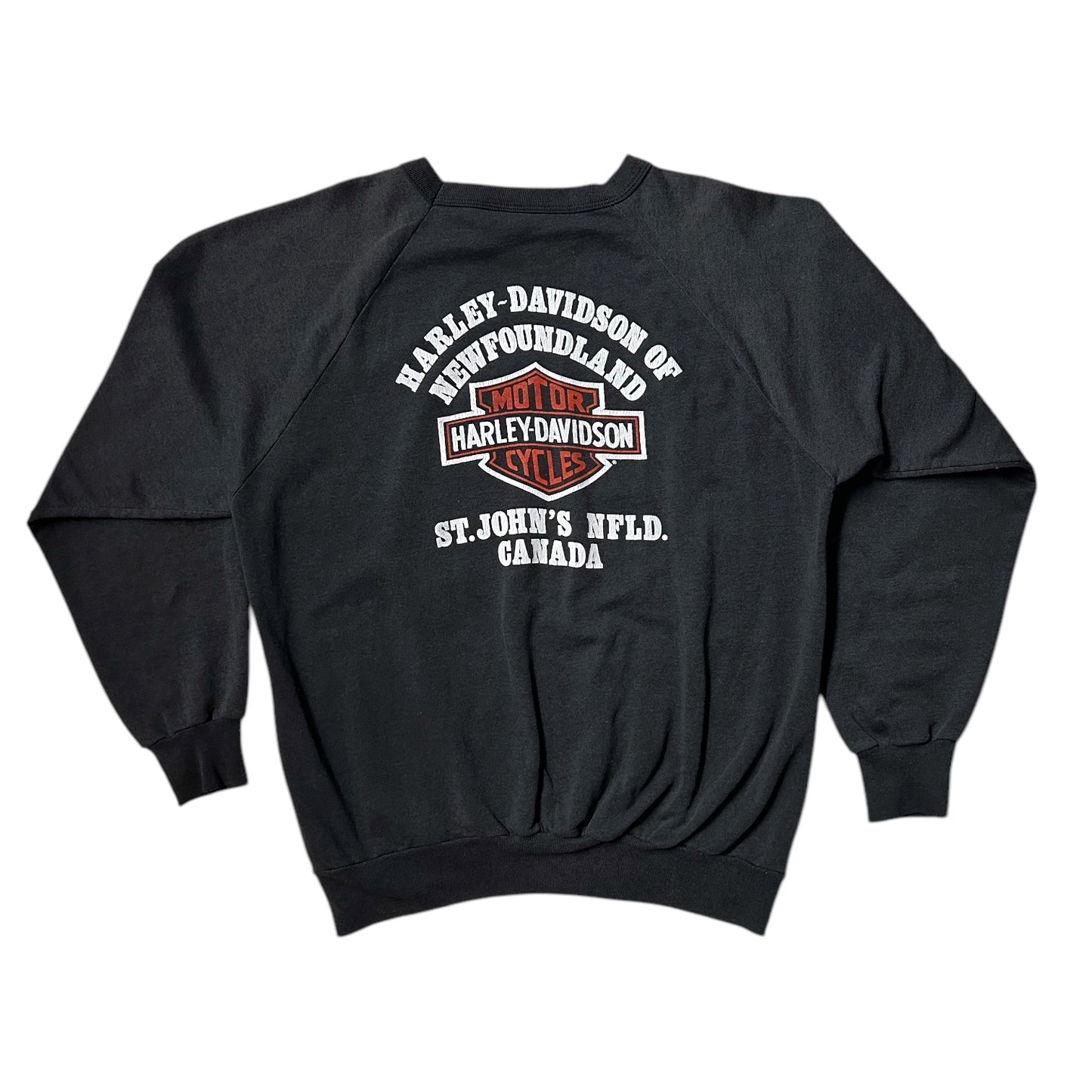 80s Vintage Newfoundland Harley Davidson Sweatshirt.