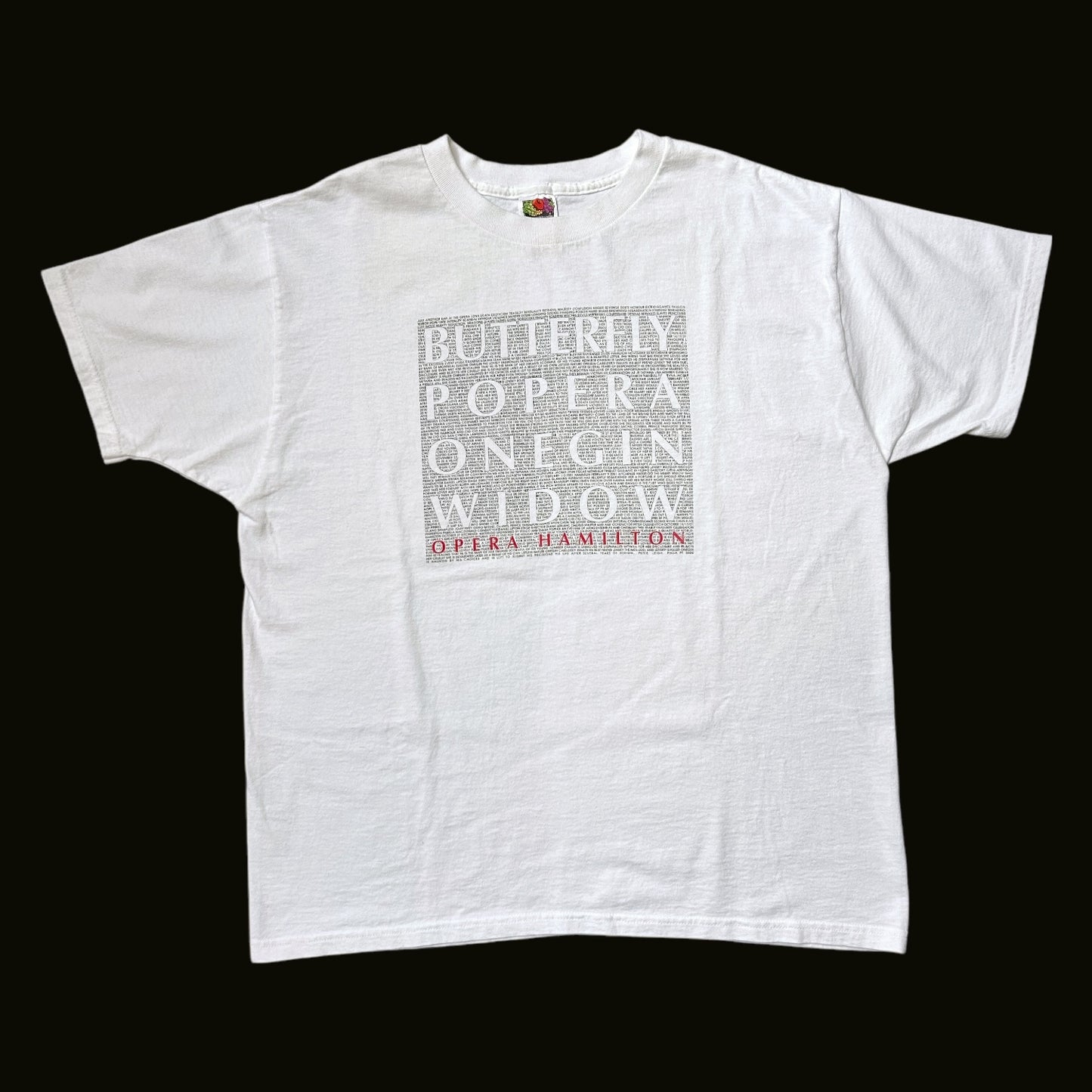 Y2K vintage Opera Hamilton t-shirt.