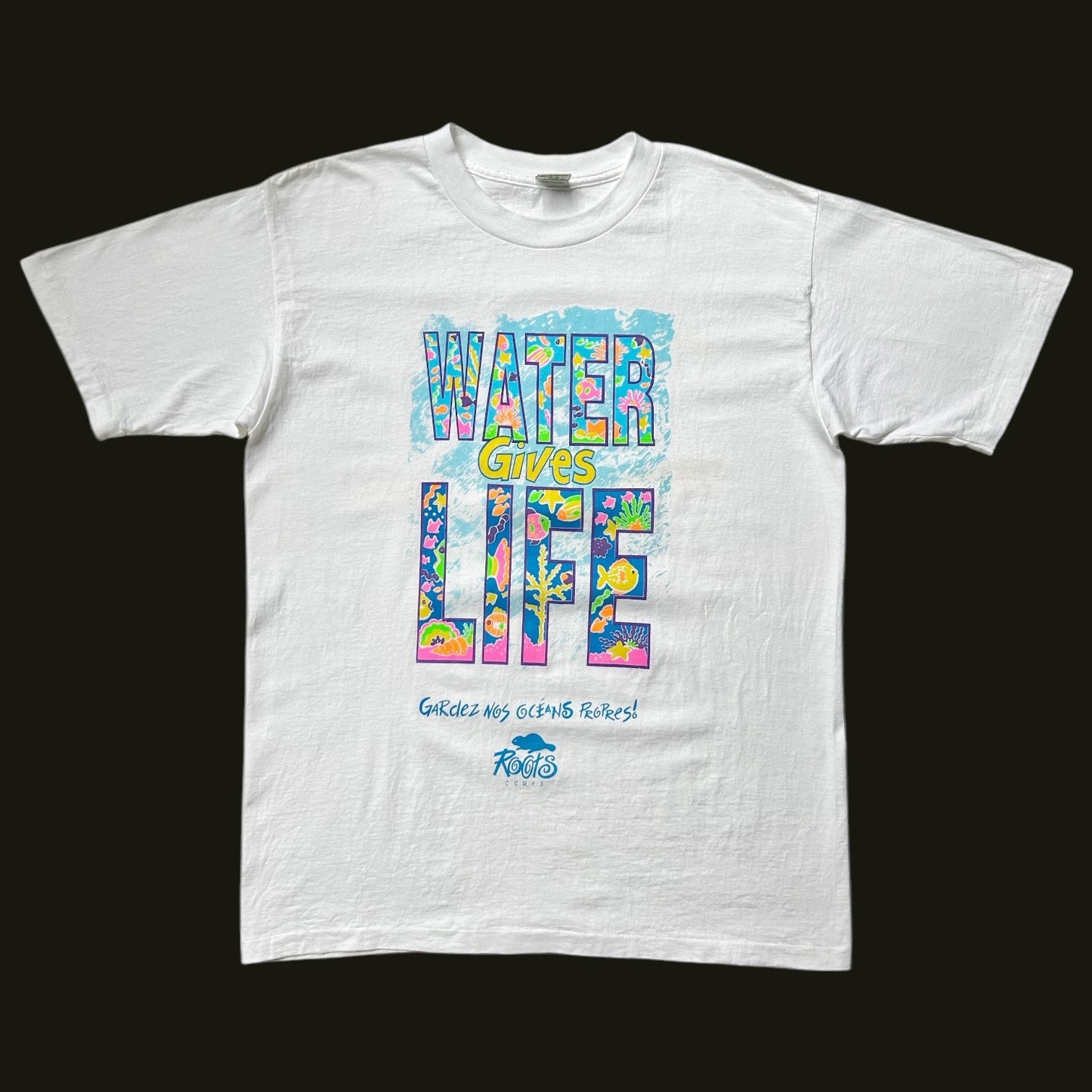 90s Vintage "Water Gives Life" Roots T-shirt.