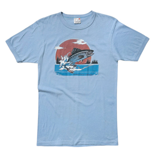 70s Vintage Aubrey Falls Trout T-shirt.