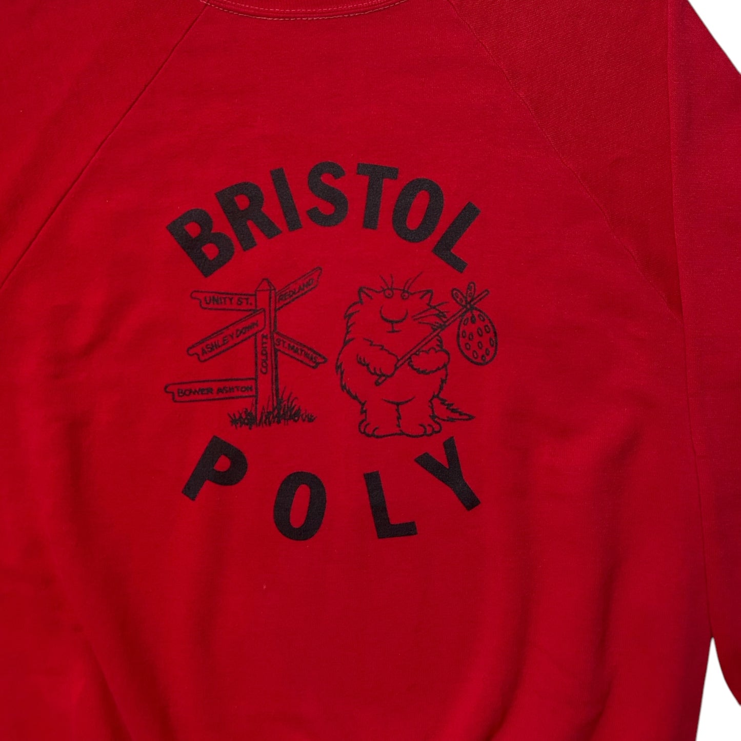 80s Vintage Bristol Poly University Sweatshirt.