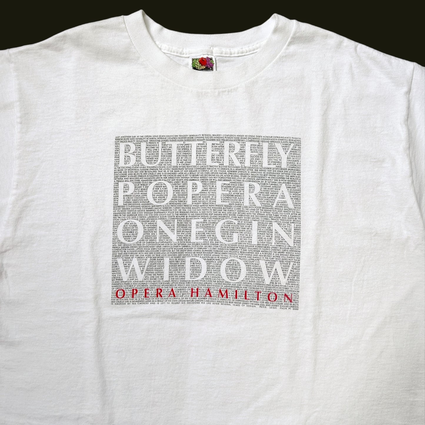 Y2K vintage Opera Hamilton t-shirt.