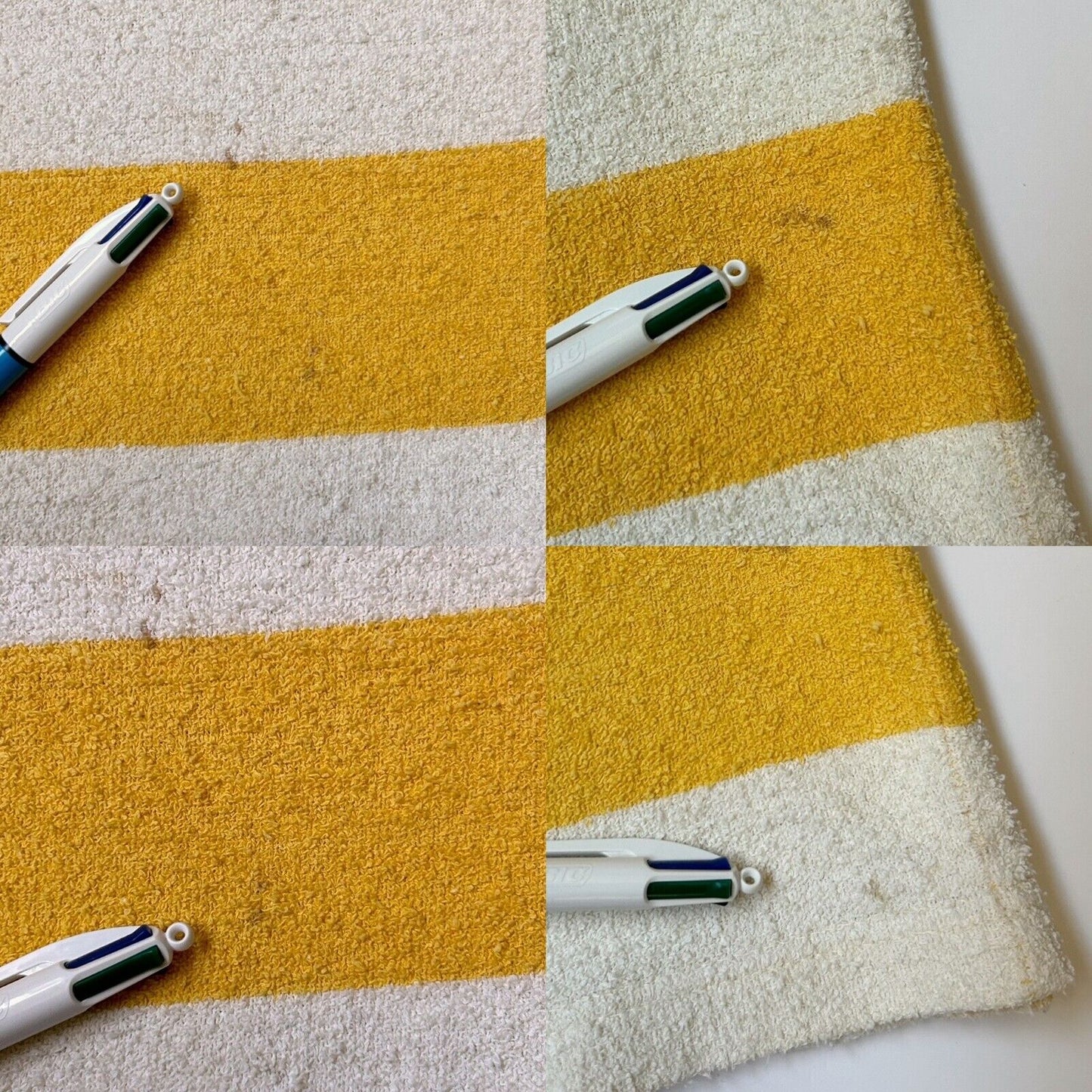 70s Vintage Stripe Terry Cloth Polo Shirt.