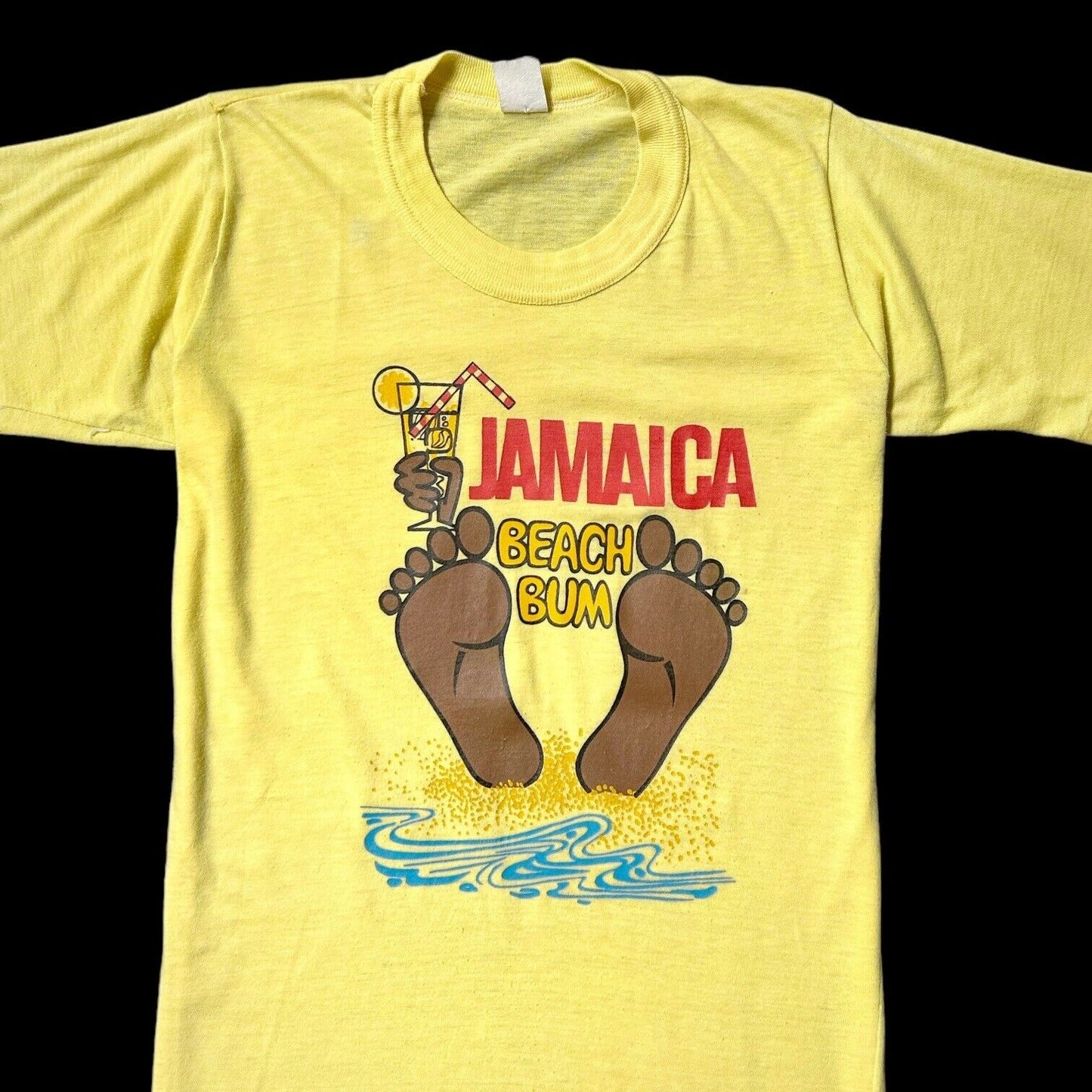 80s Vintage Jamaica "Beach Bum" T-shirt.