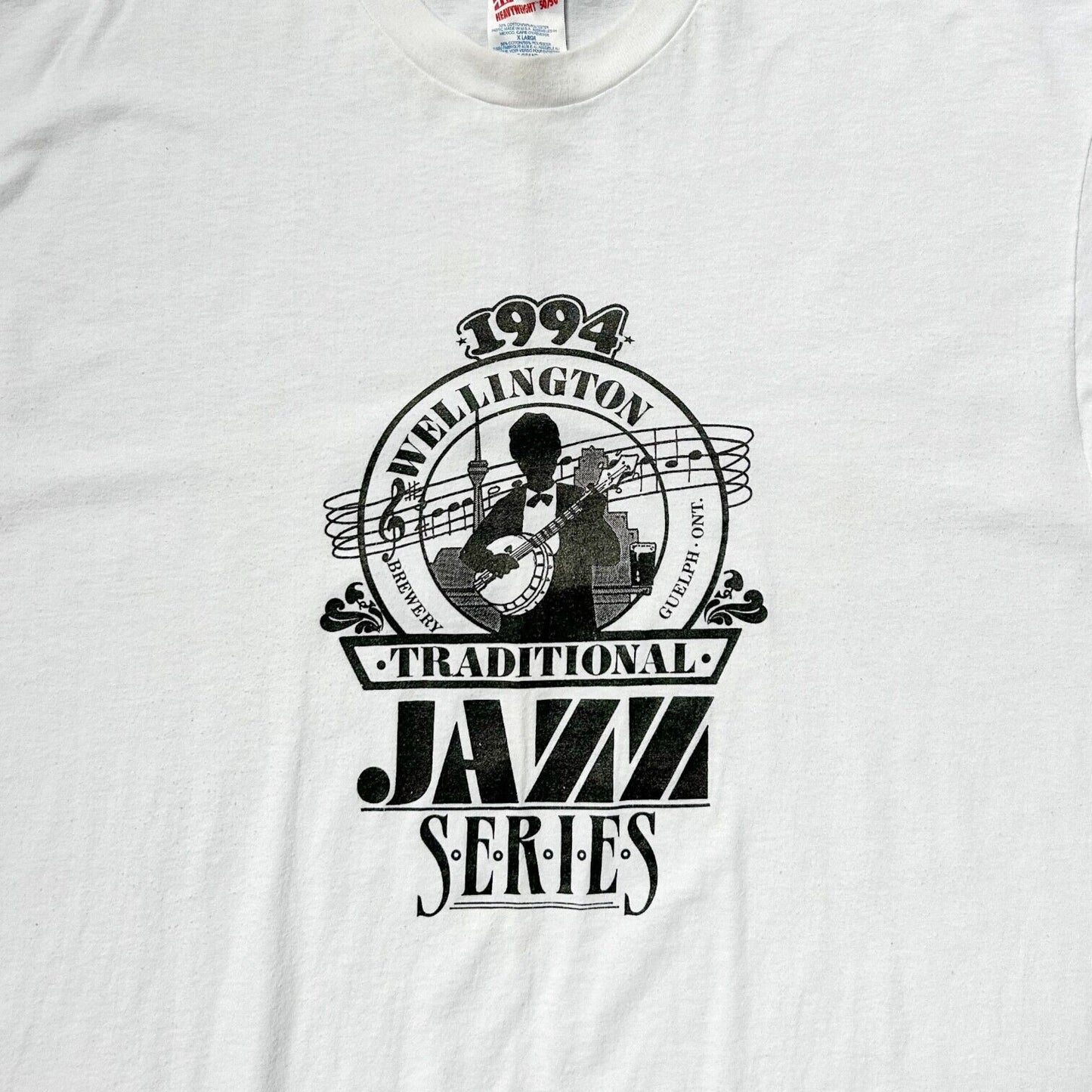 90s Vintage Wellington Jazz Series T-shirt.