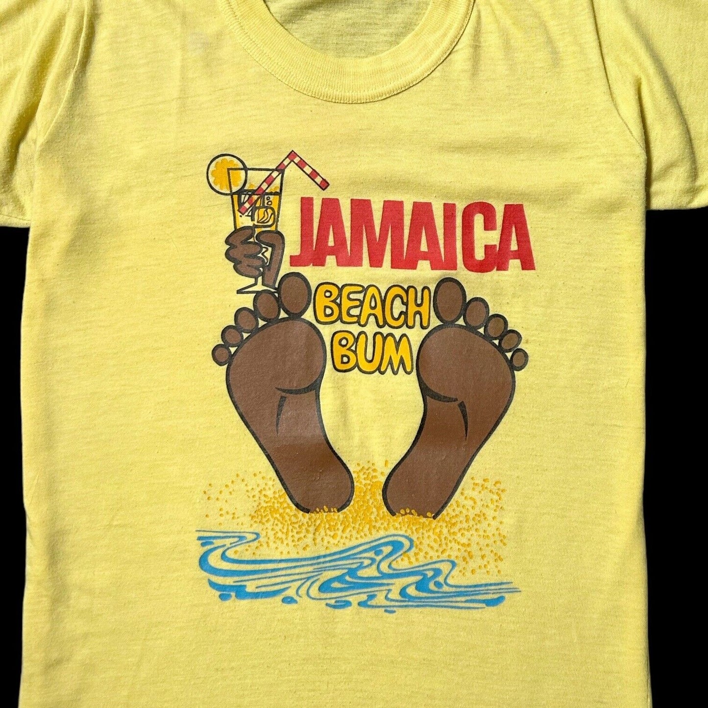 80s Vintage Jamaica "Beach Bum" T-shirt.