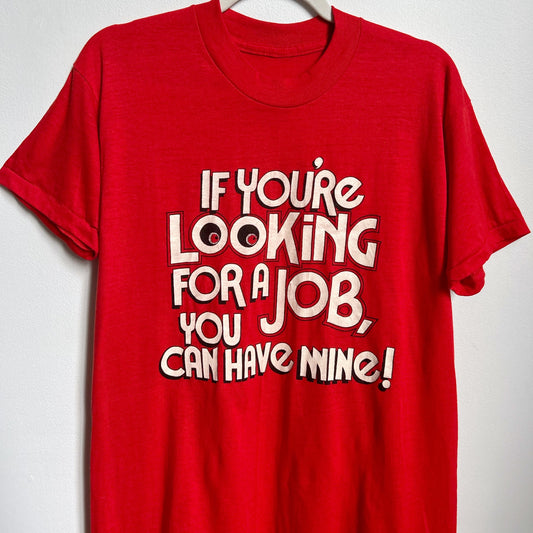 70s Vintage Work Joke T-shirt