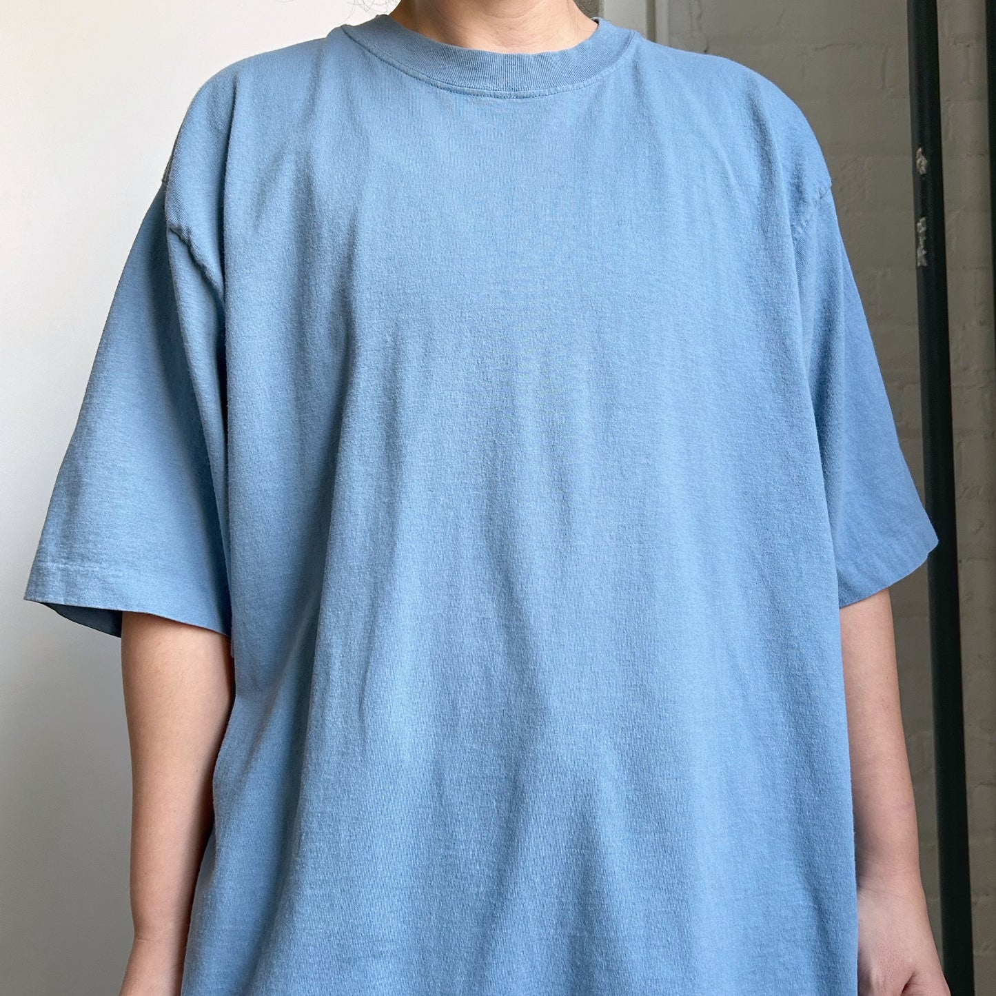 90s Vintage Blue Blank T-shirt