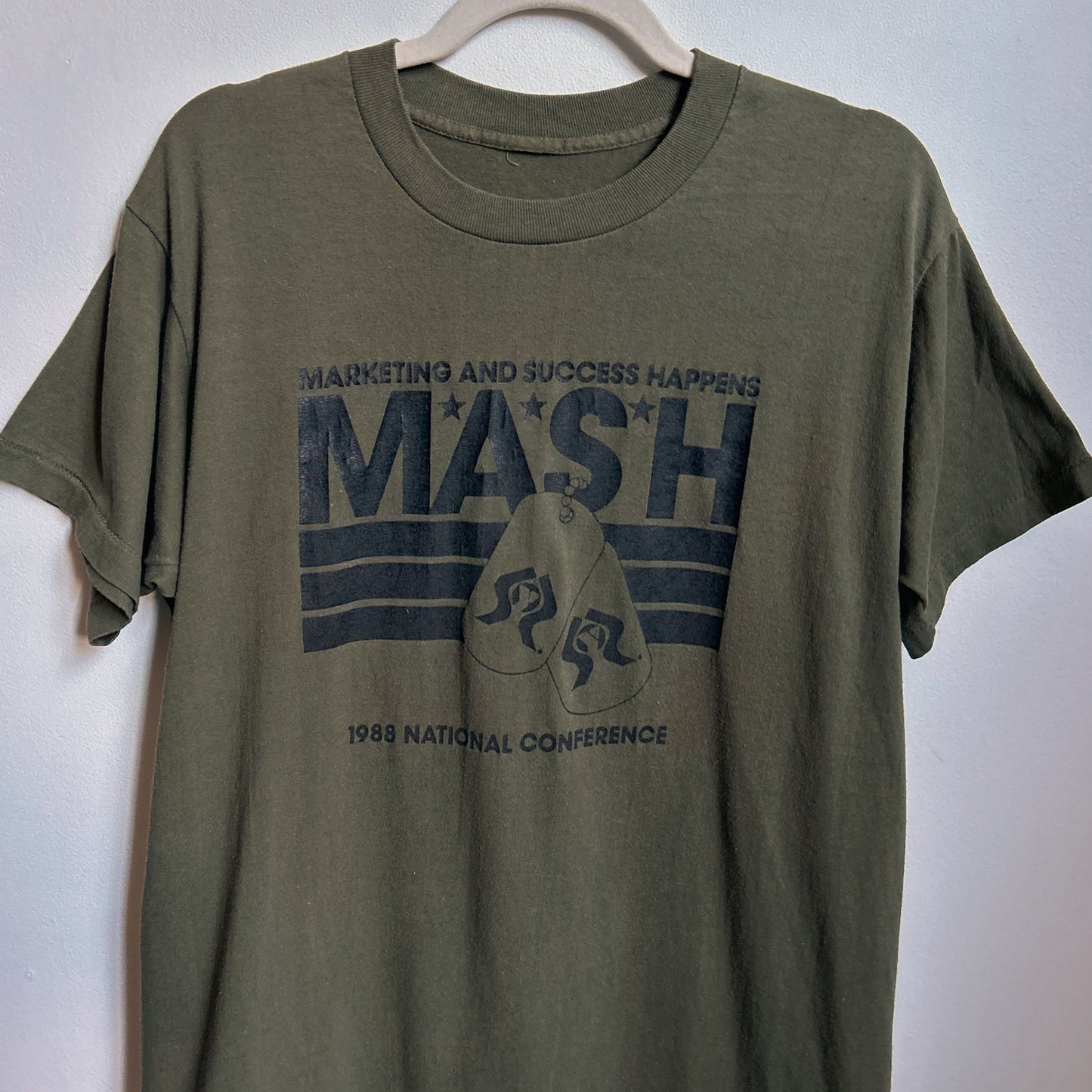 80s Vintage MASH marketing and success t-shirt