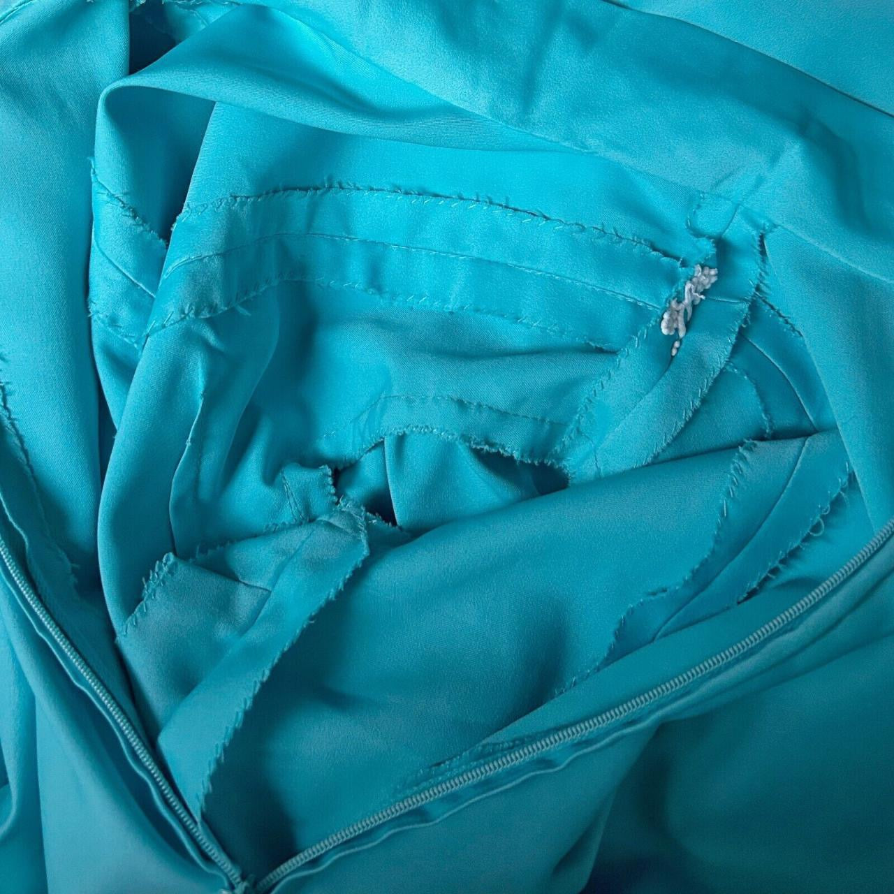 70s vintage puff sleeve midi dress.