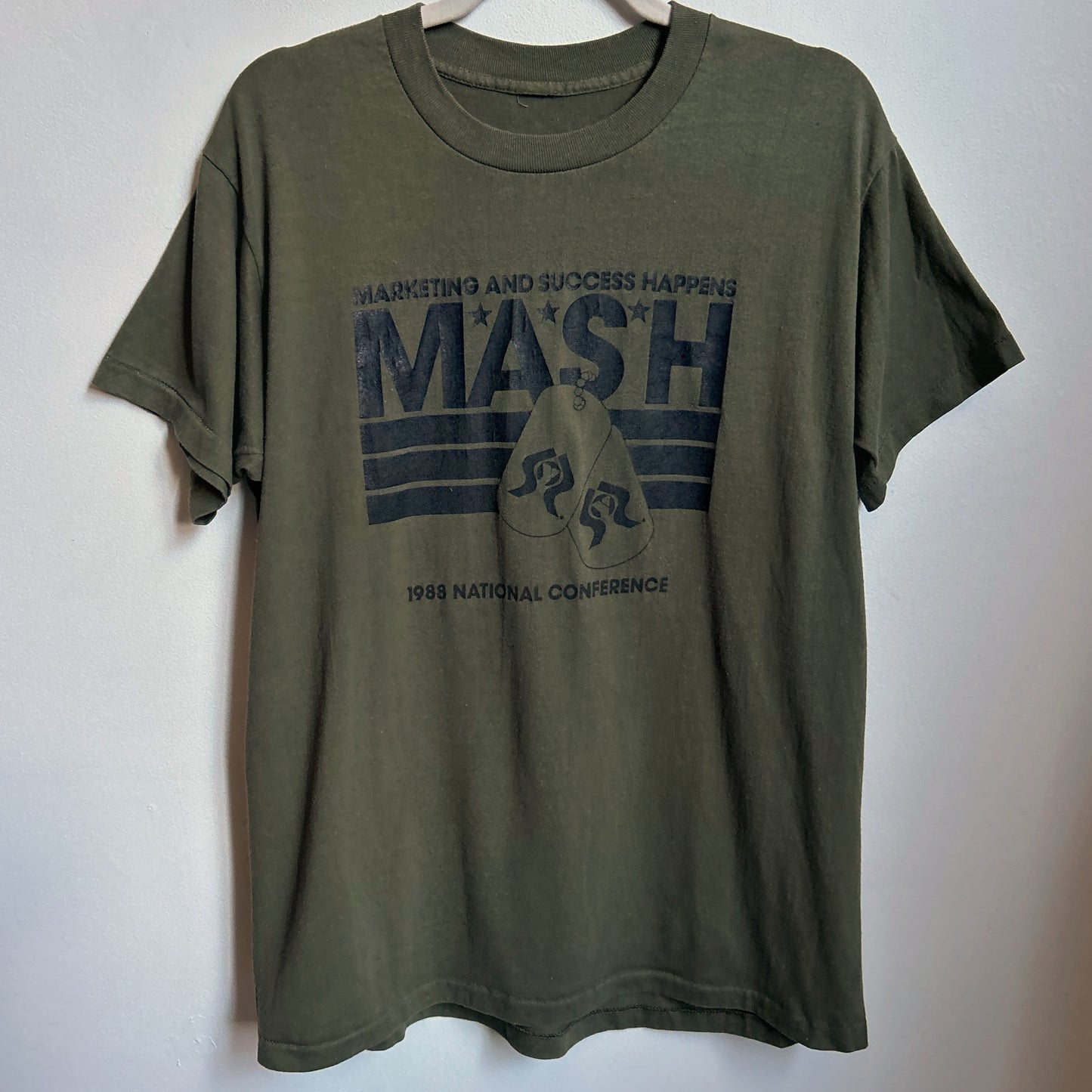 80s Vintage MASH marketing and success t-shirt