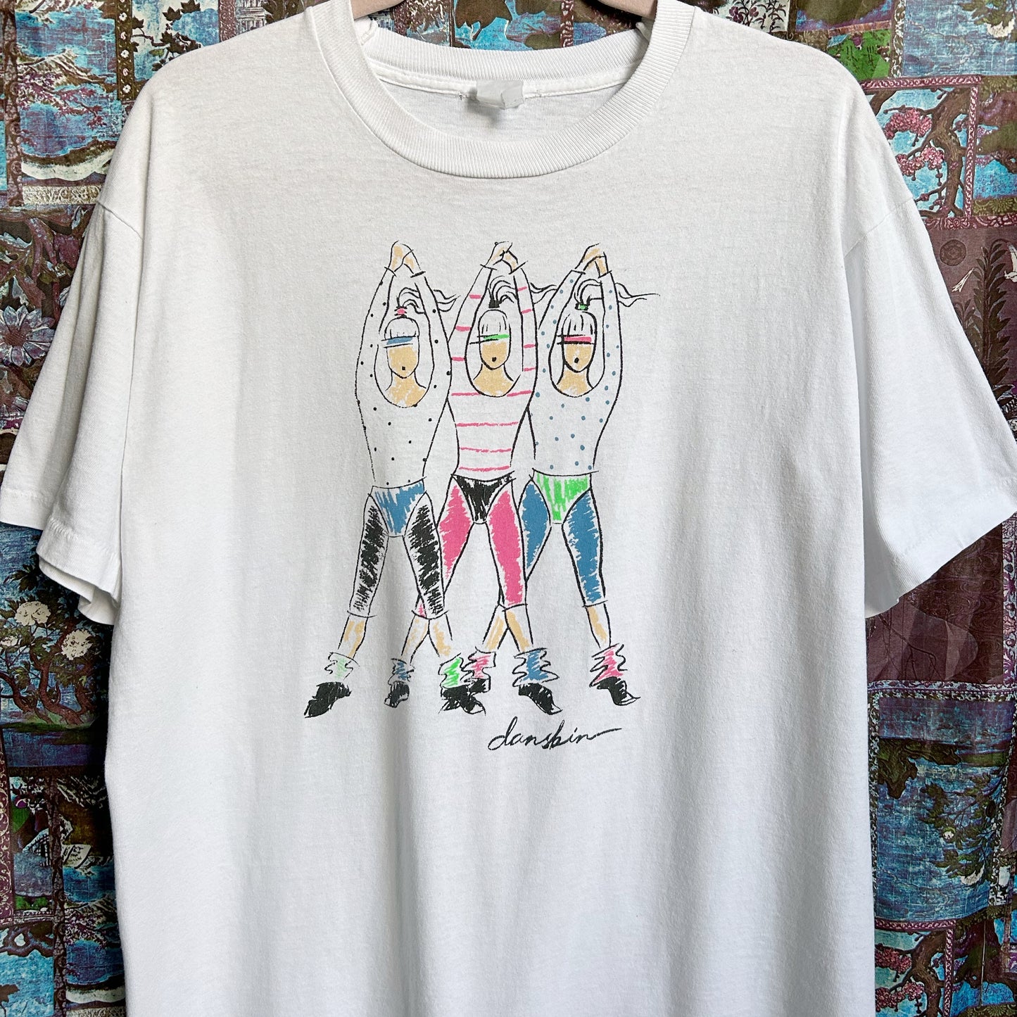 80s Vintage Danskin Workout Girls T-shirt