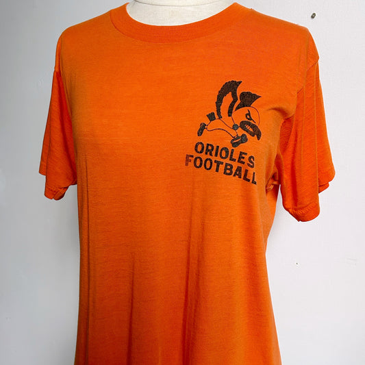 80s Vintage “Orioles Football” T-shirt, Paper Thin