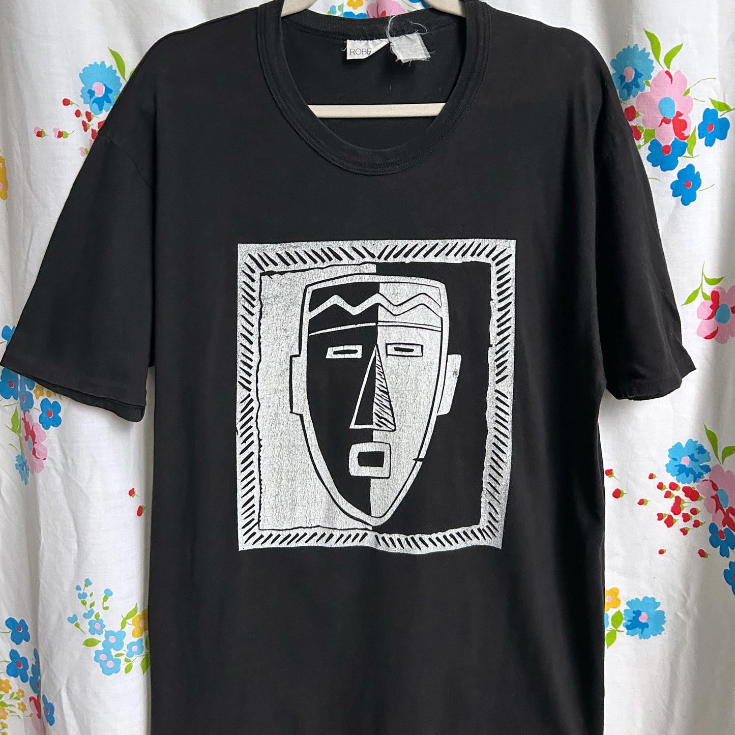 90s Vintage Mask Art T-shirt