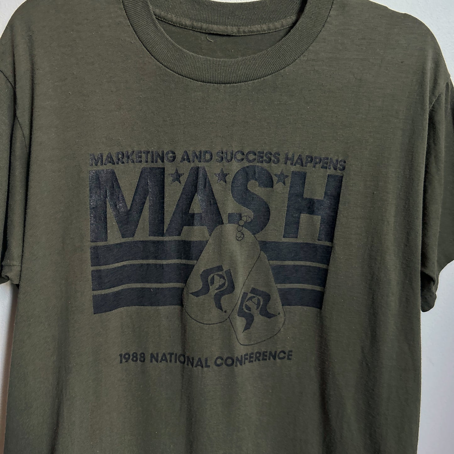 80s Vintage MASH marketing and success t-shirt