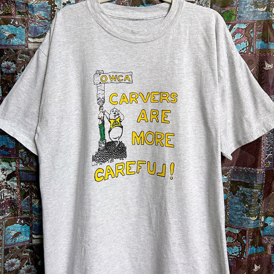 90s Vintage “OWCA Carvers are more Careful” T-shirt