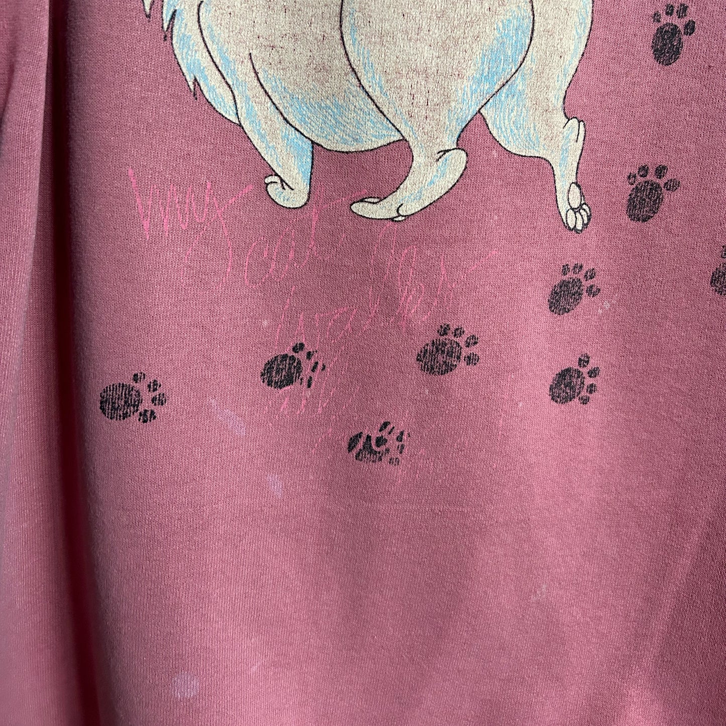 90s Vintage Faded Cat Sweatshirt