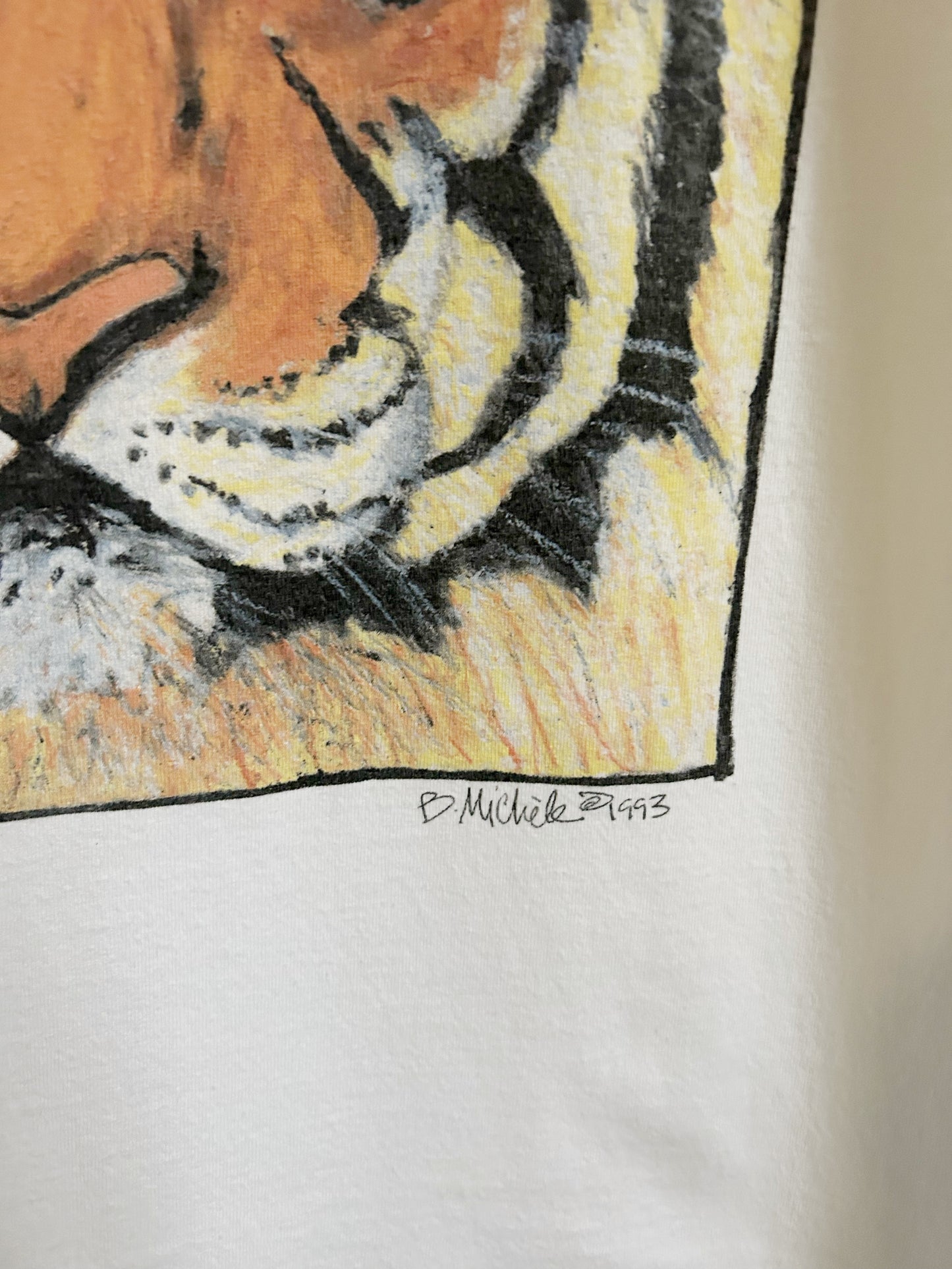 90s Vintage Tiger Art “Don’t Say Goodbye” T-shirt