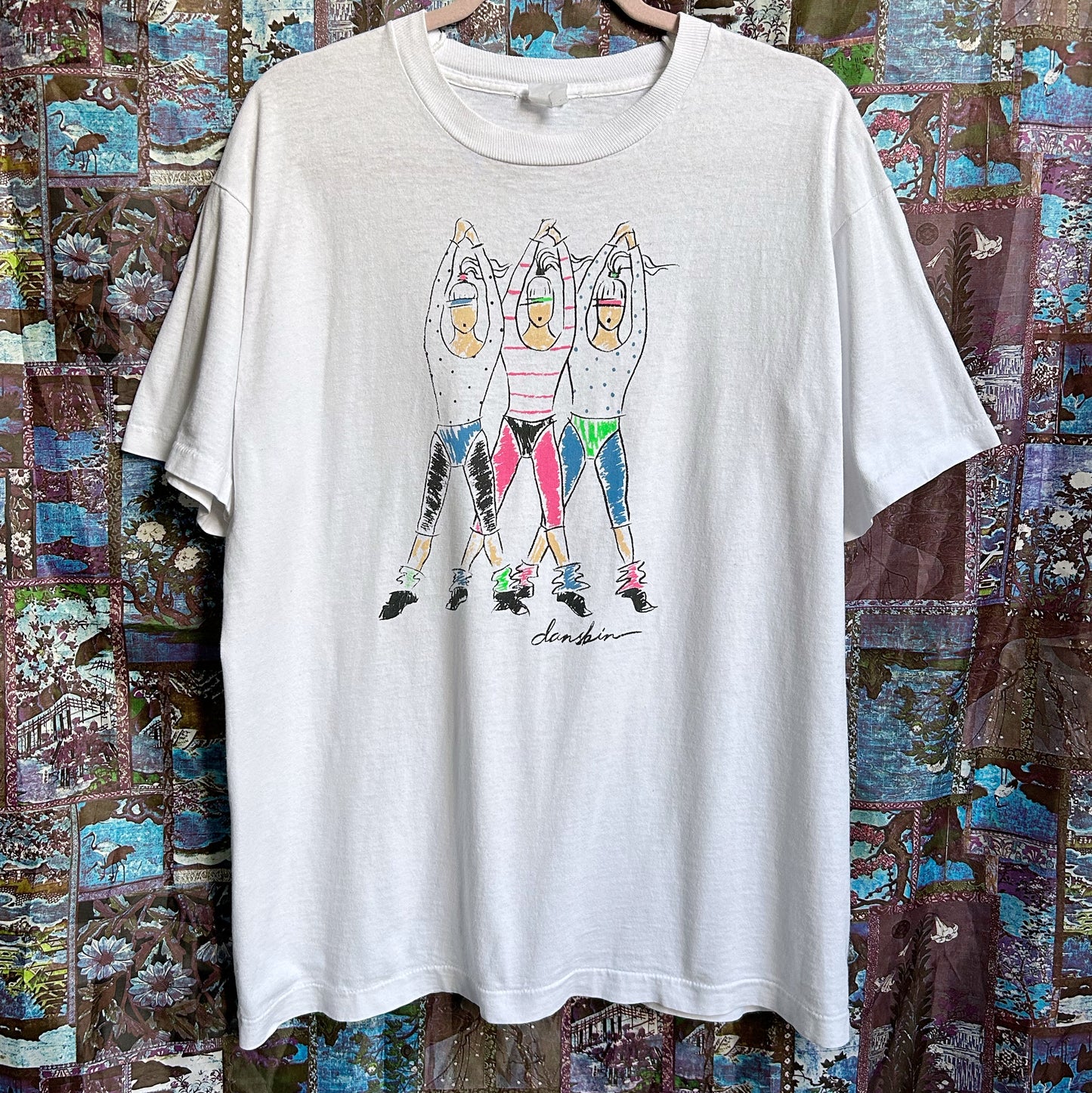 80s Vintage Danskin Workout Girls T-shirt