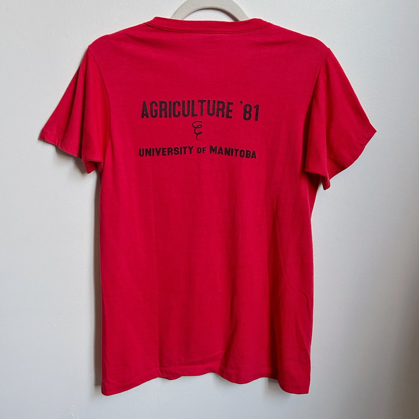 80s Vintage University of Manitoba Aggies Pig T-shirt