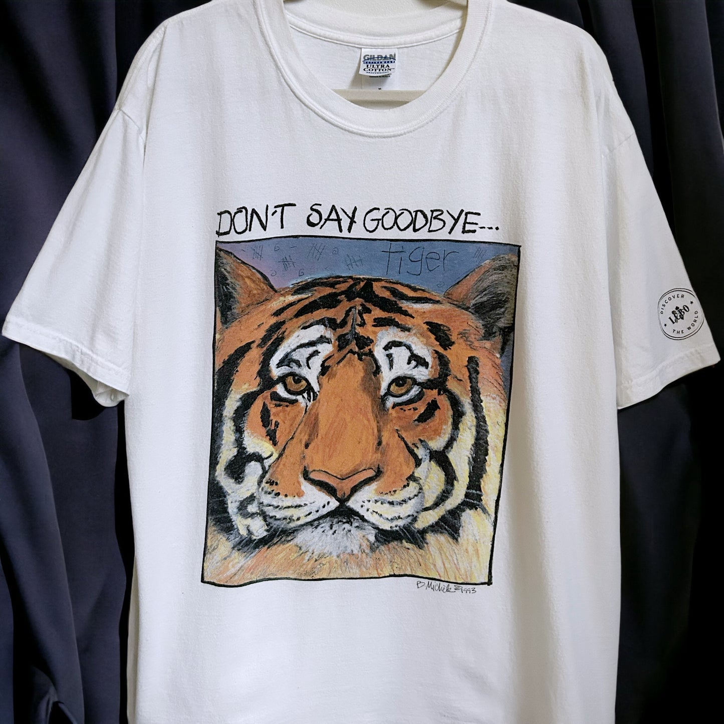 90s Vintage Tiger Art “Don’t Say Goodbye” T-shirt