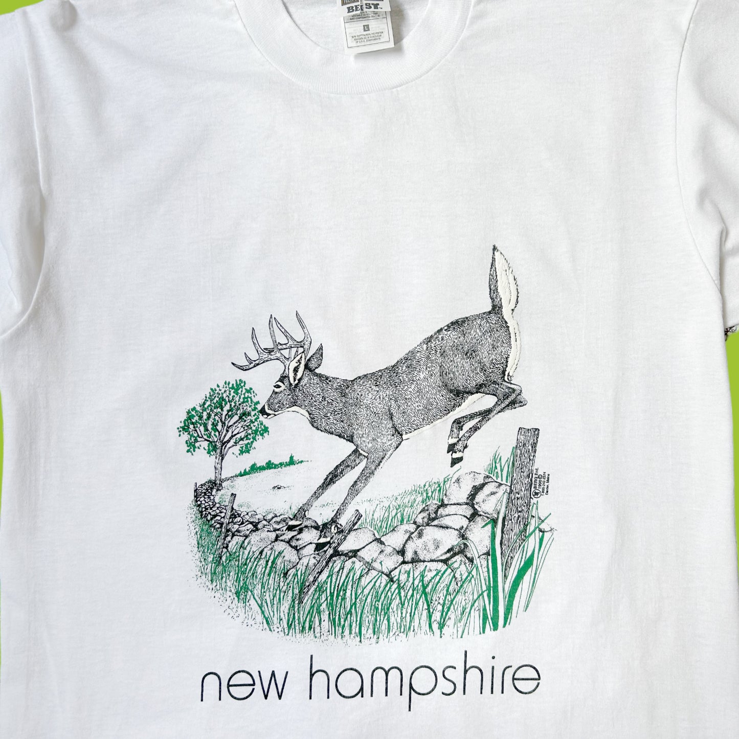 90s vintage New Hampshire Deer T-shirt