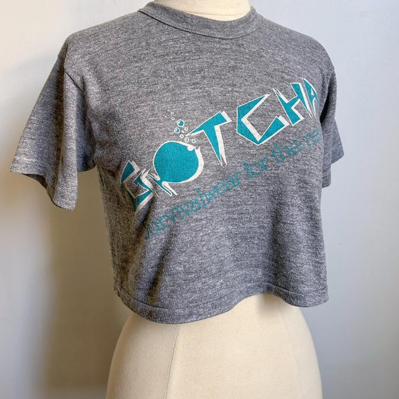 90s Vintage Gotcha Crop T-shirt