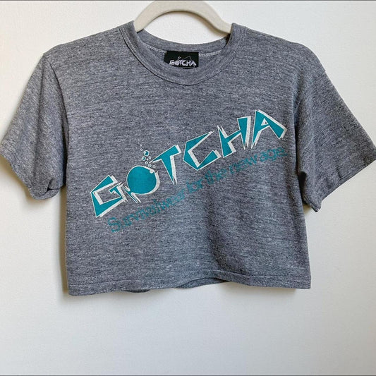 90s Vintage Gotcha Crop T-shirt