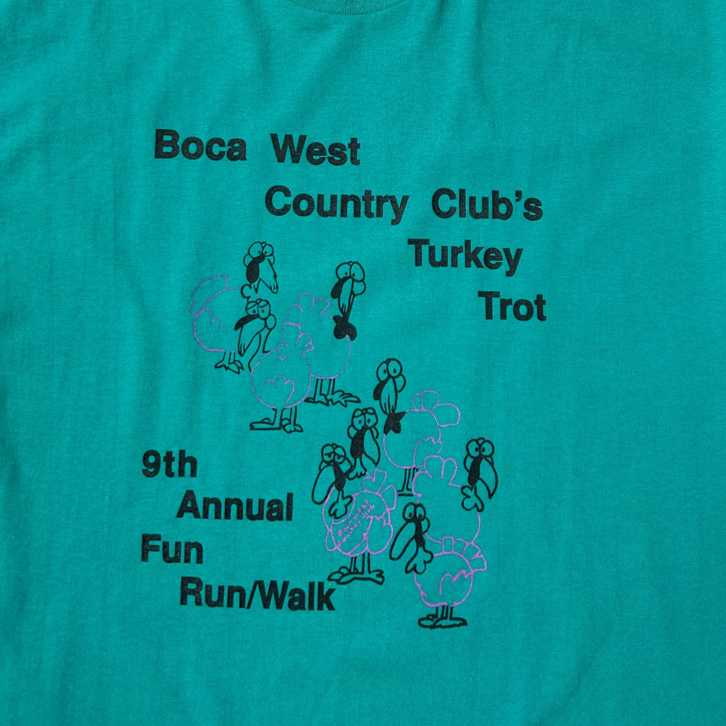 90s Vintage Turkey Trot Race T-shirt