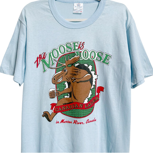 80s Vintage Moosehead Beer T-shirt