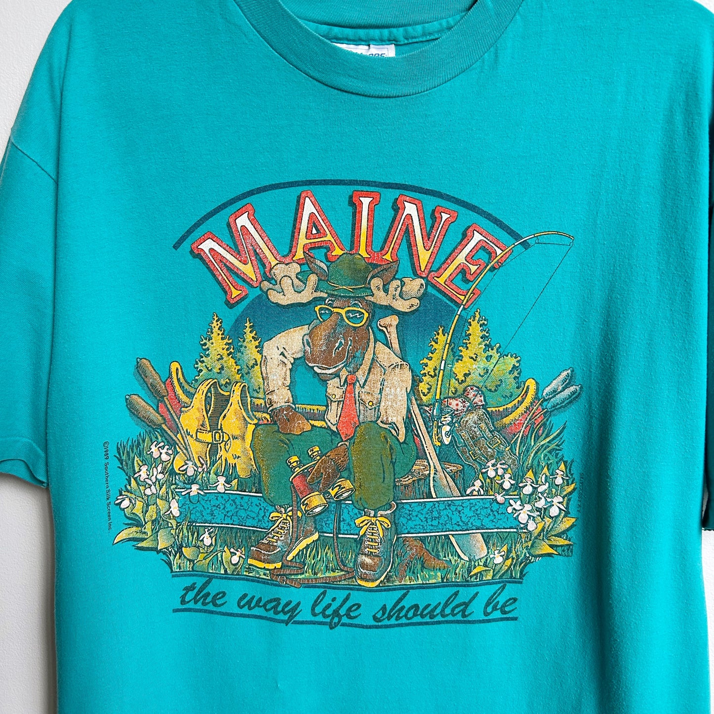 80s Vintage "The way life should be" Maine Moose T-shirt