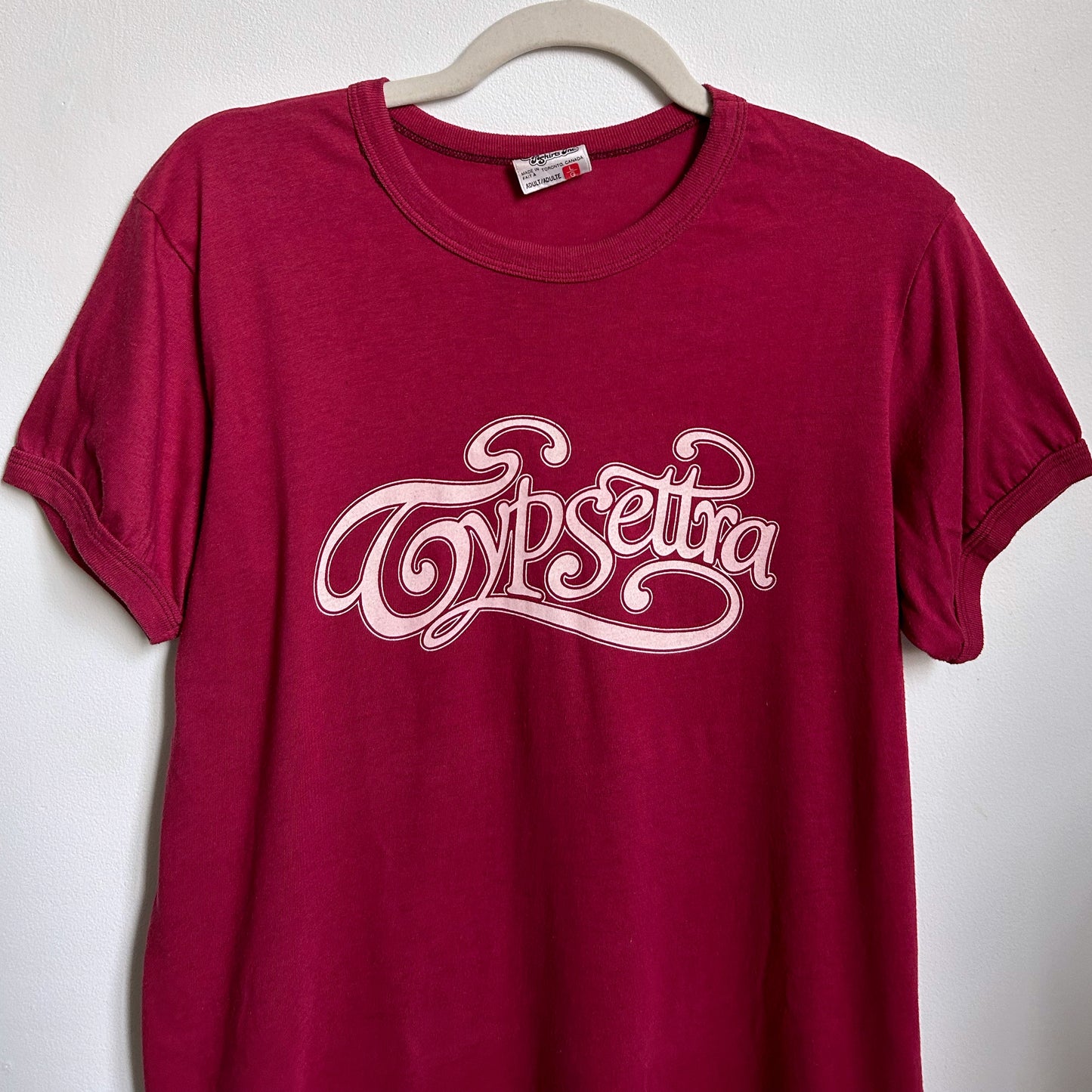 70s Vintage Typsettra Font Design T-shirt