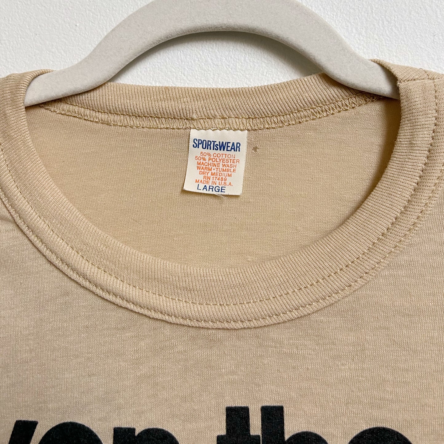 70s Vintage Work Joke T-shirt, single stitch