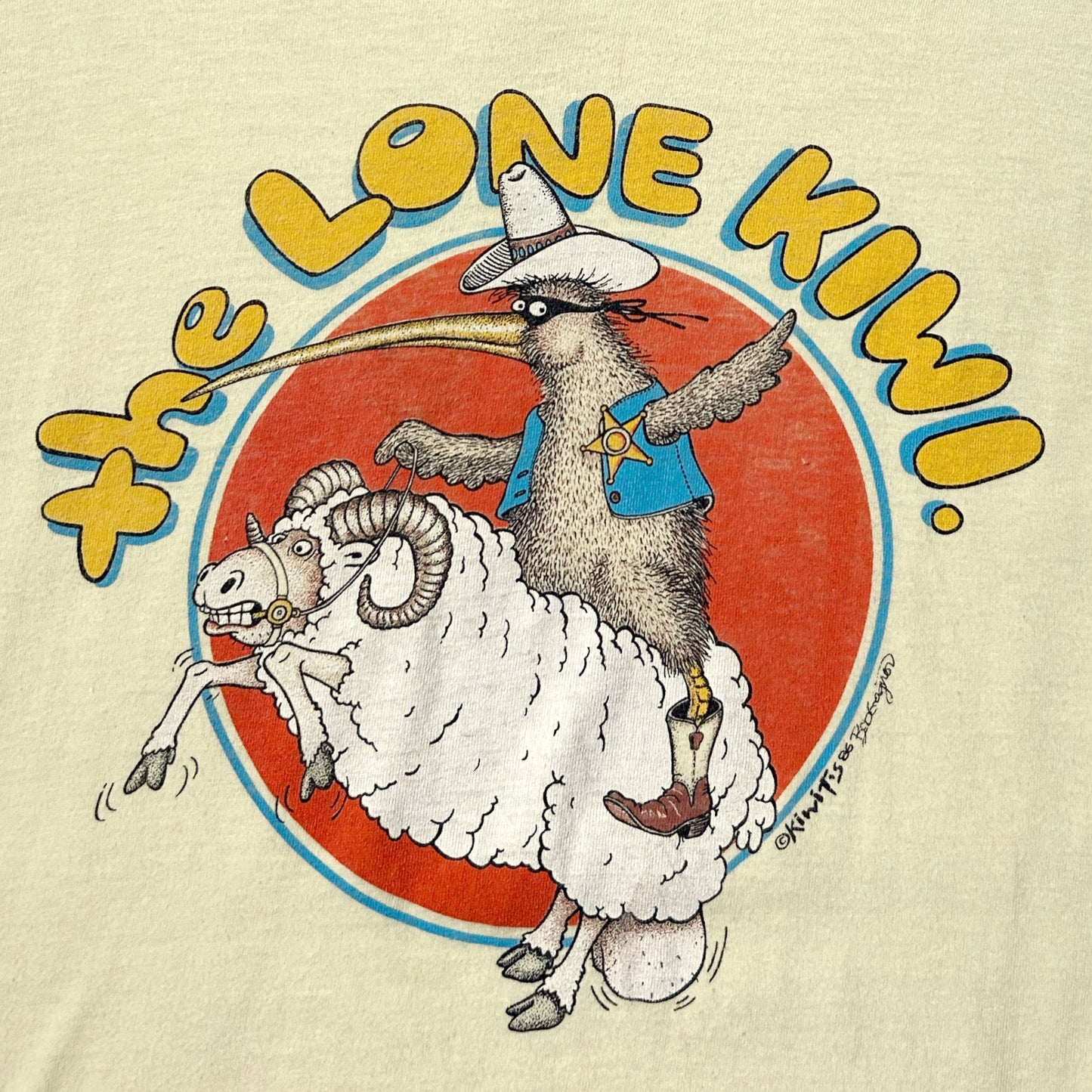 80s Vintage The Lone Kiwi T-shirt