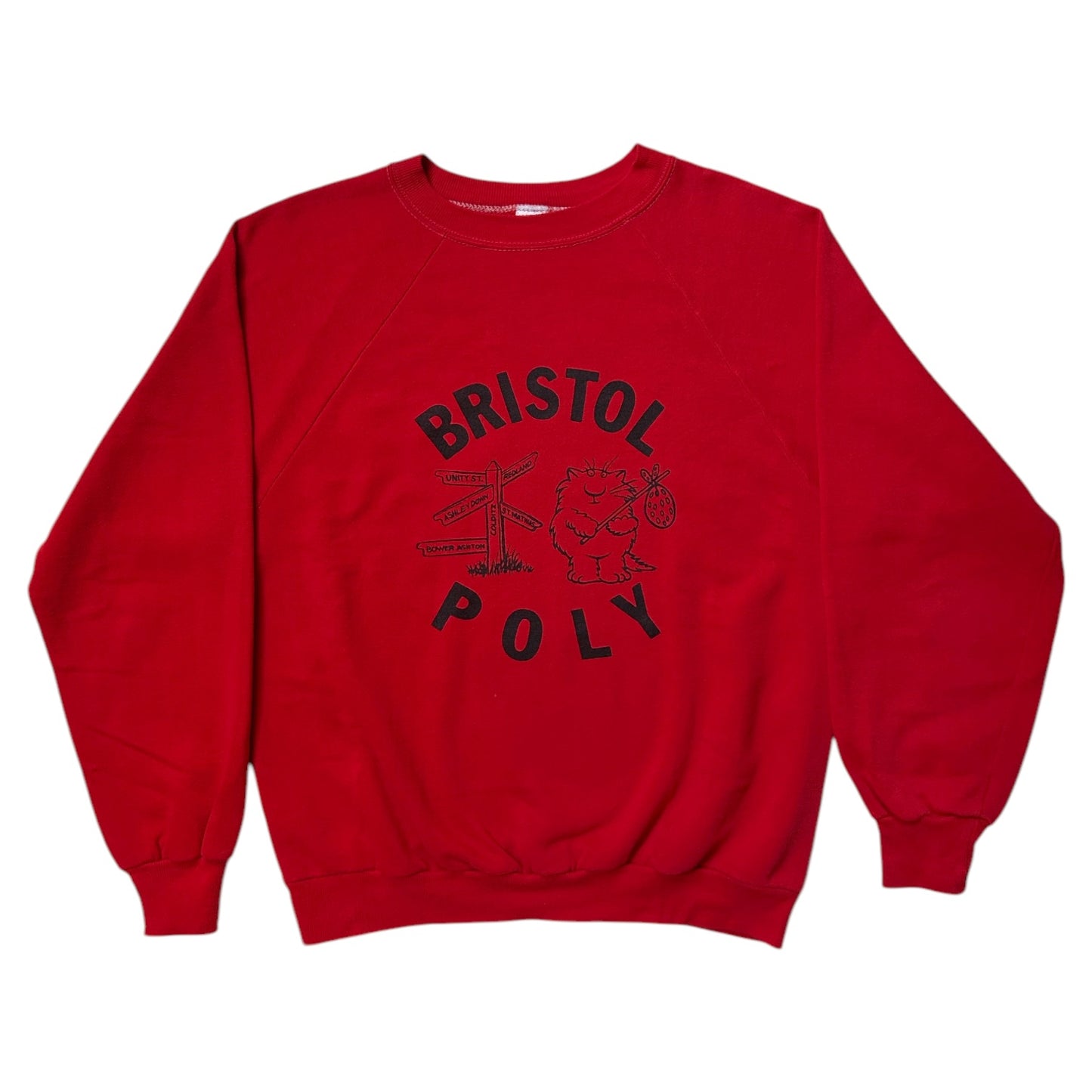80s Vintage Bristol Poly University Sweatshirt.